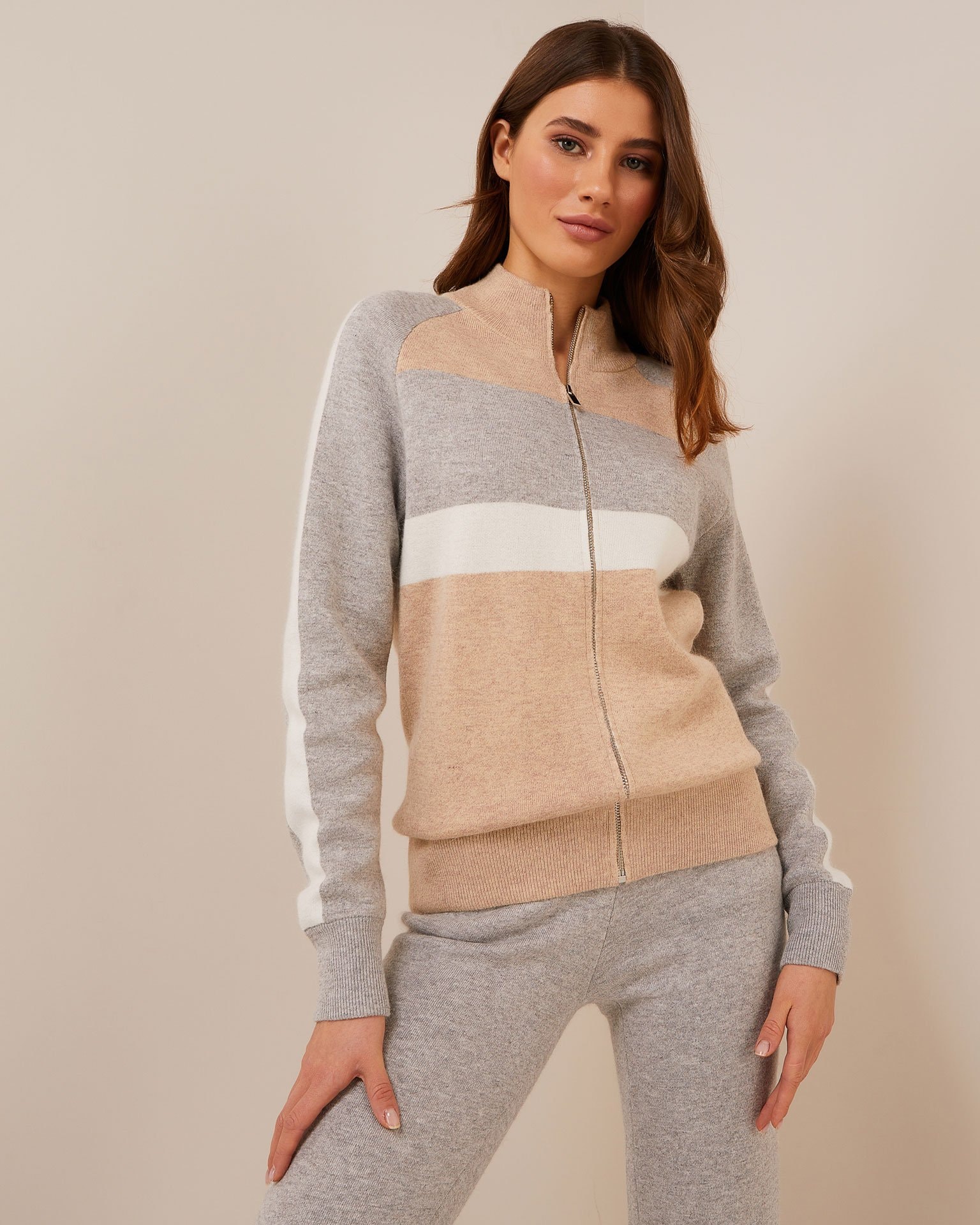Bomber jacket set, Grey — photo 2