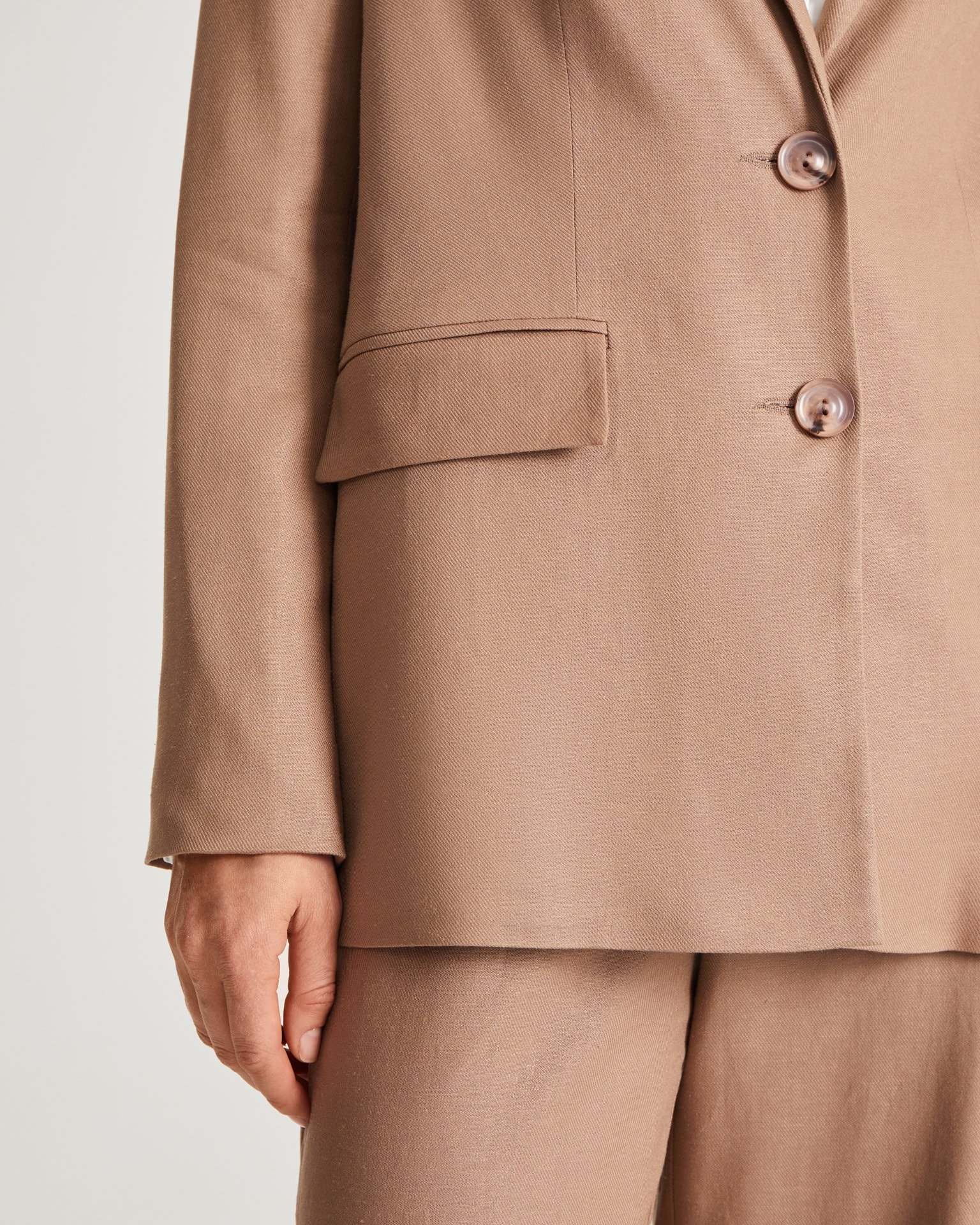 Longline jacket, Brown — photo 6