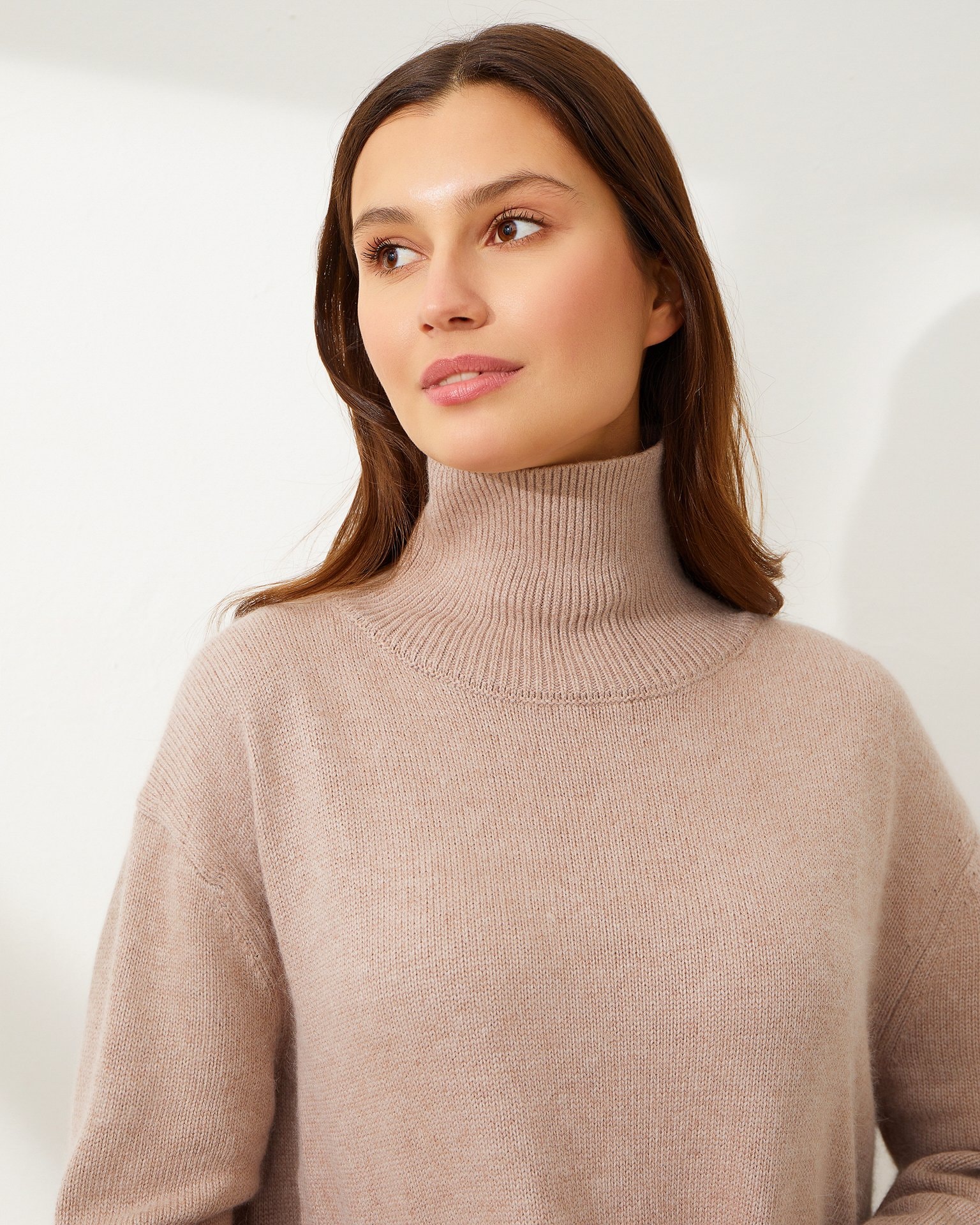 Knit Jumper Dress, Brown — photo 5