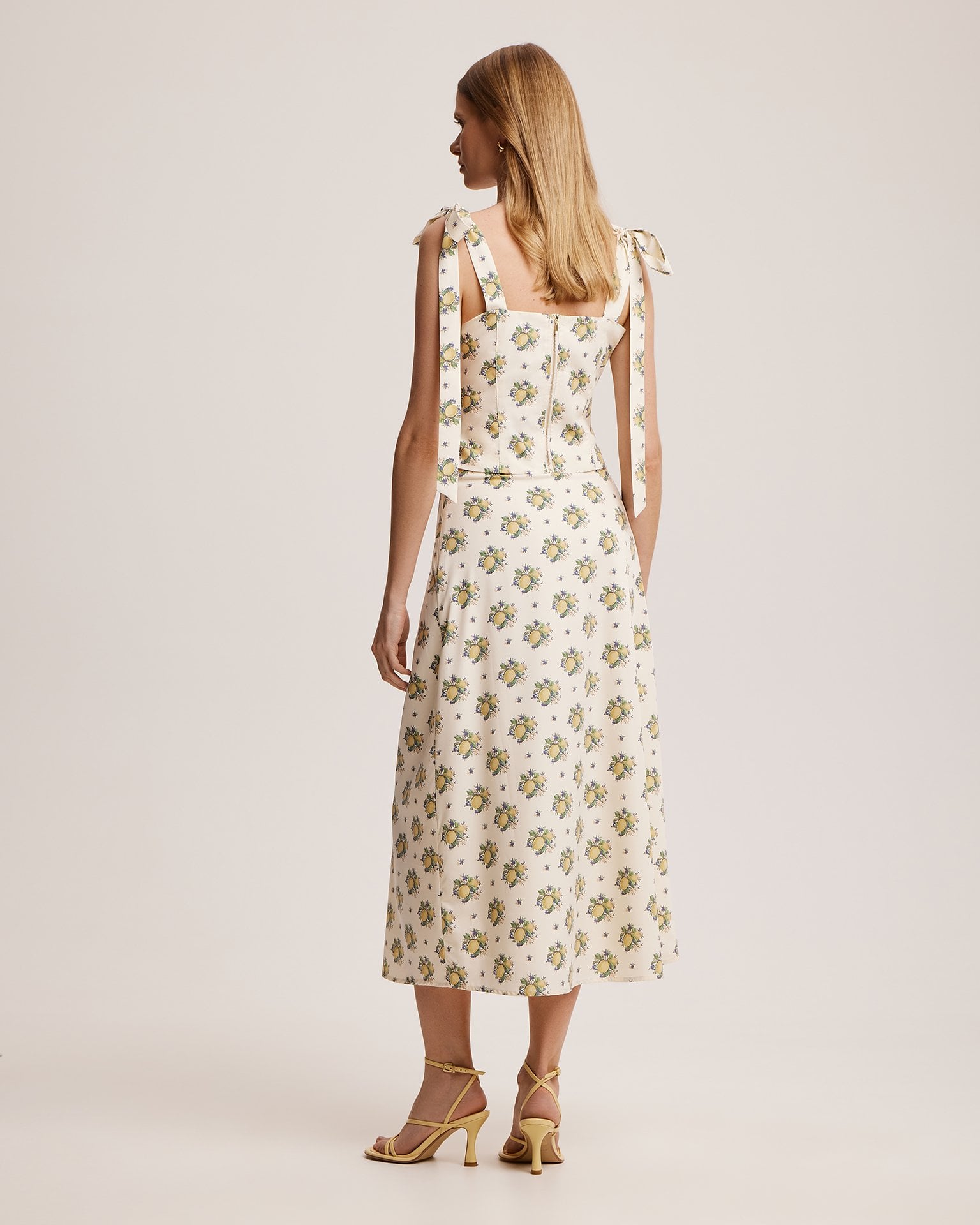 Lemon Print Skirt