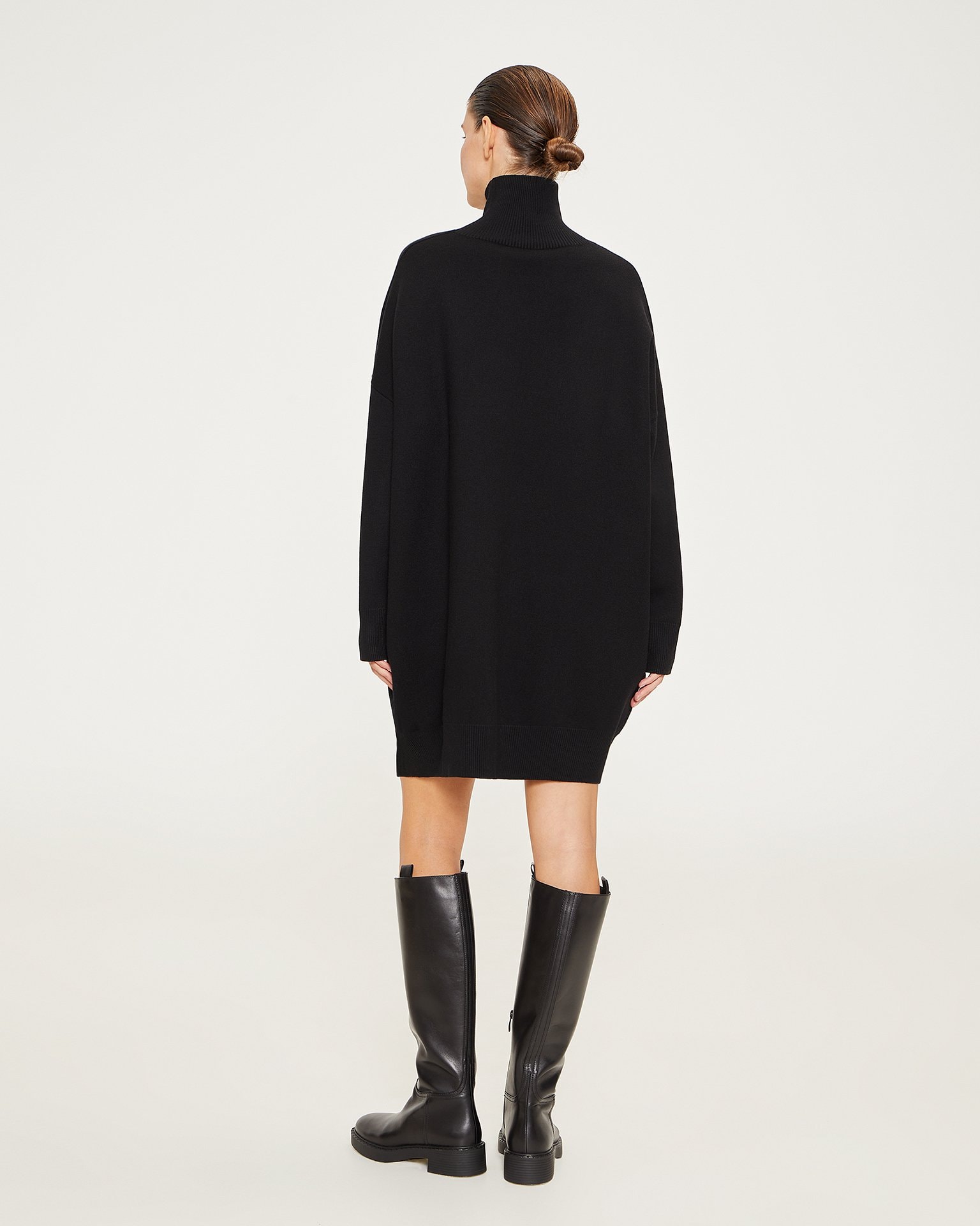 Cocoon Dress, Black — photo 3