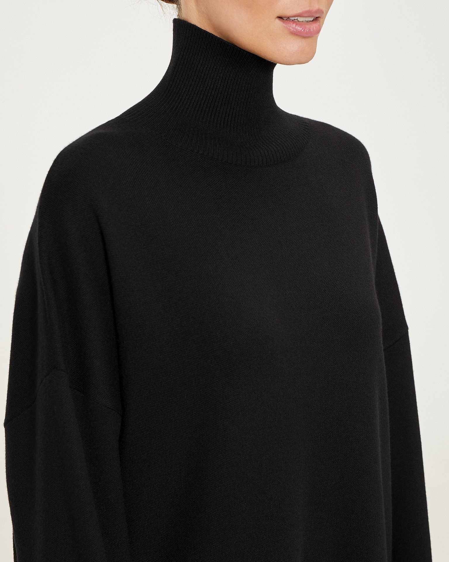 Cocoon Dress, Black — photo 5