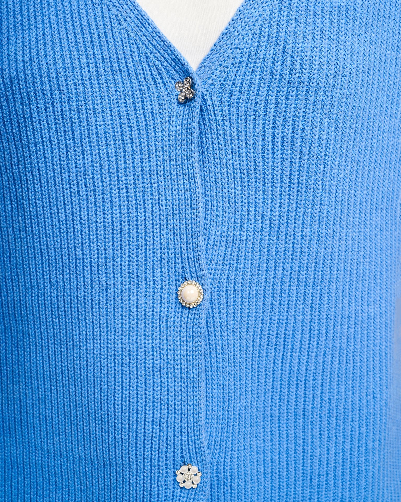 Knitted waistcoat, Light blue — photo 6