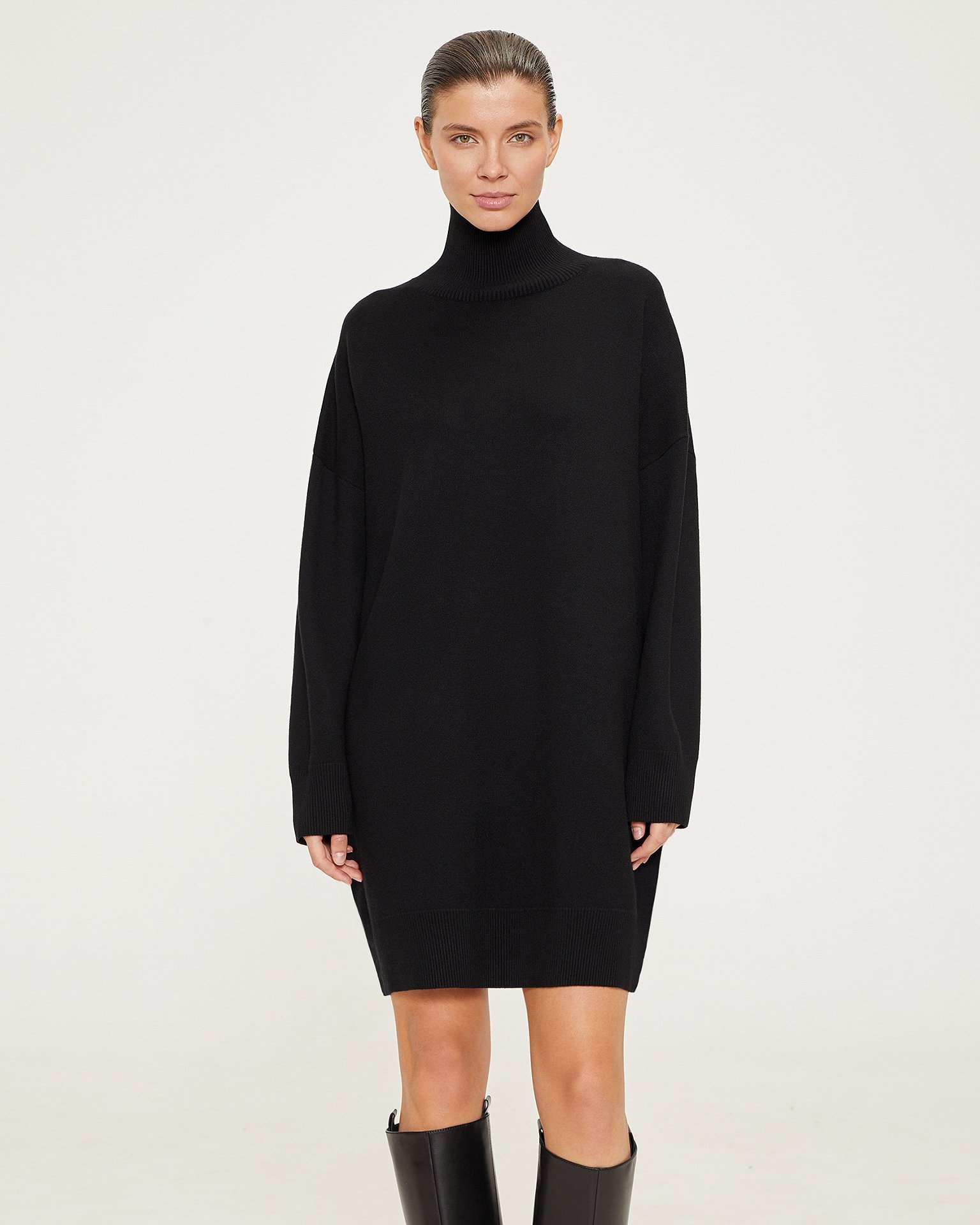 Cocoon Dress, Black