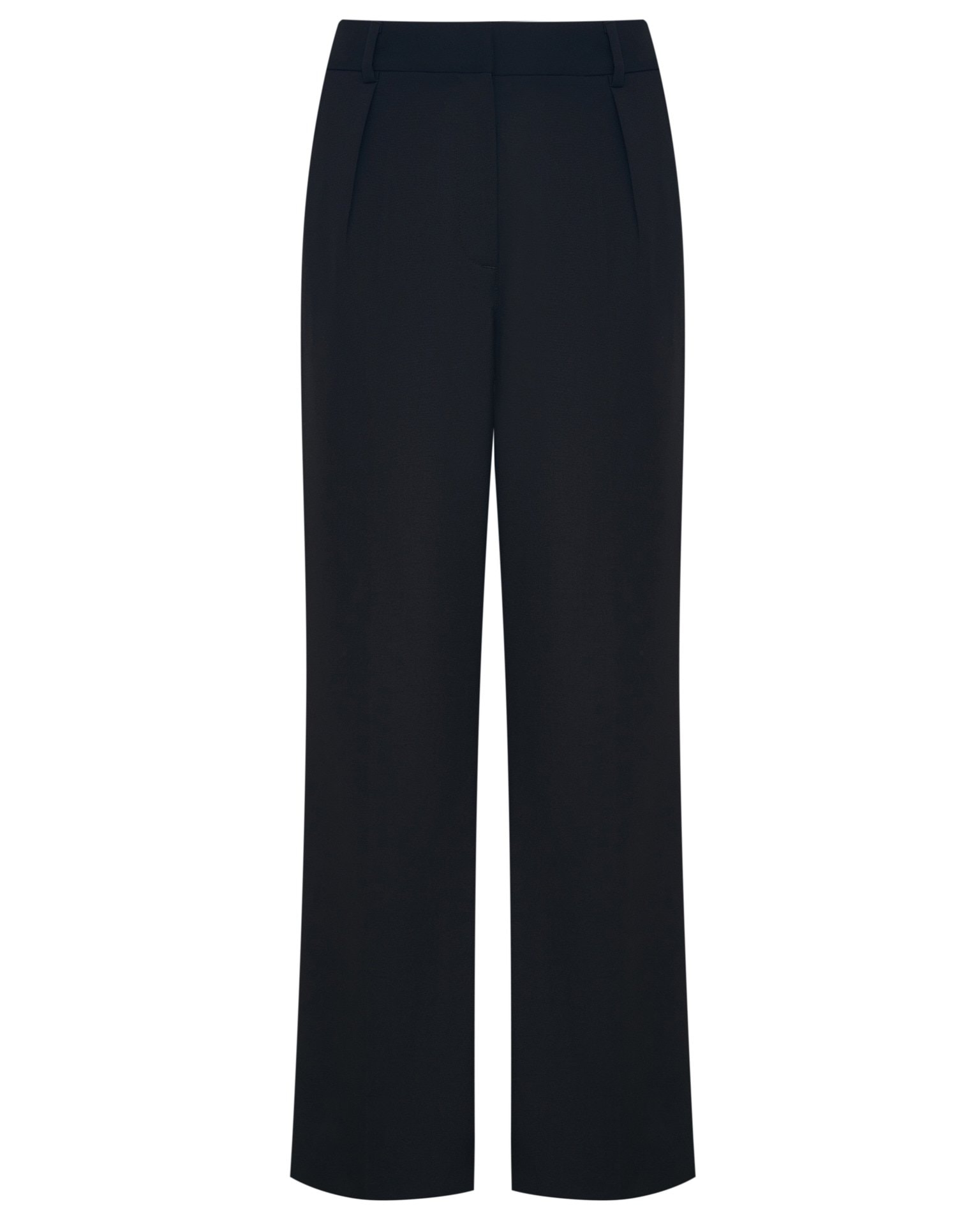 Trousers with pleats, Black — photo 6