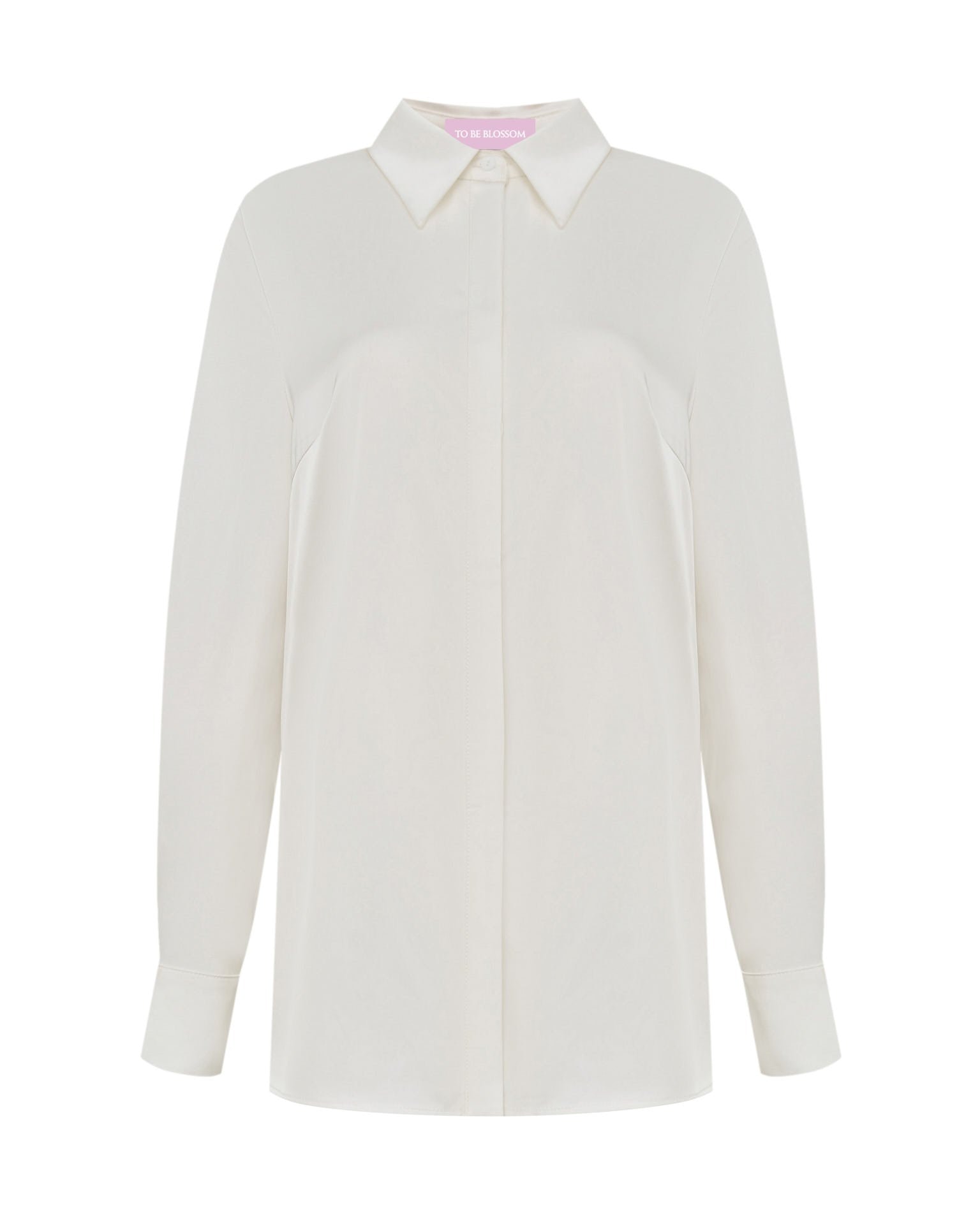 Satin White Shirt, White