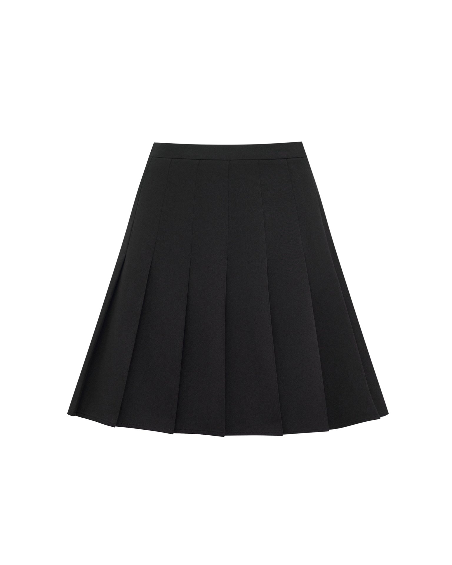 Preppy-Style Mini Skirt, Black — photo 6