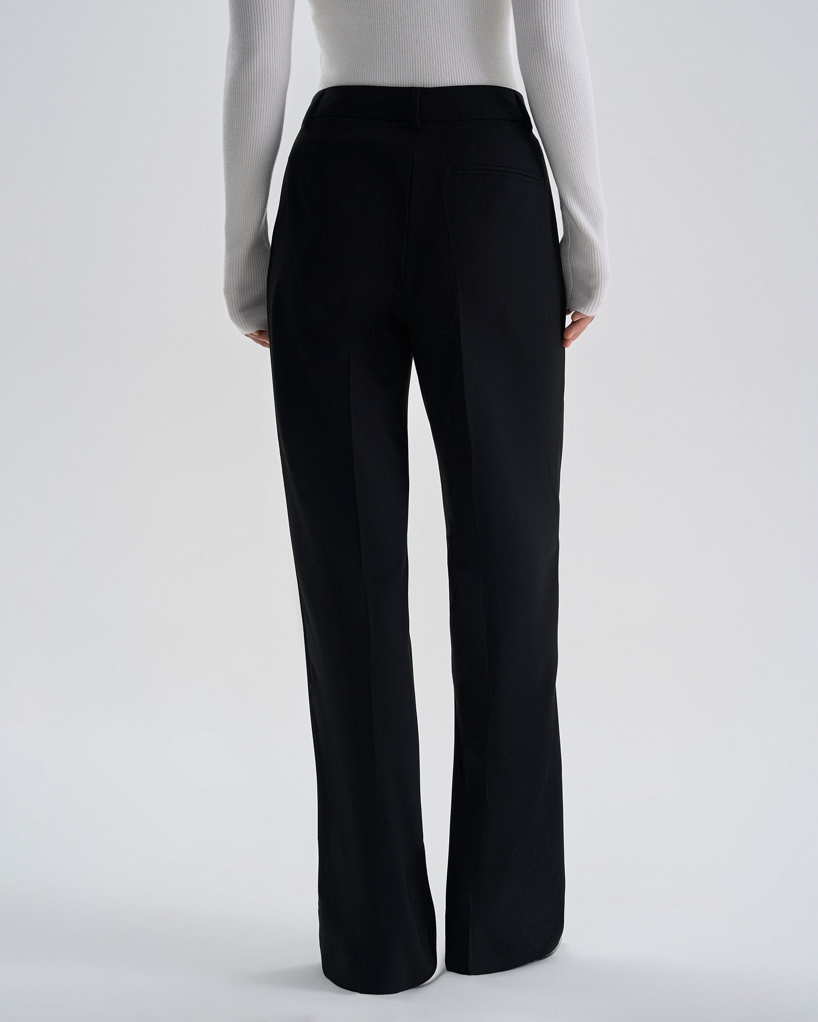 Trousers with pleats, Black — photo 4