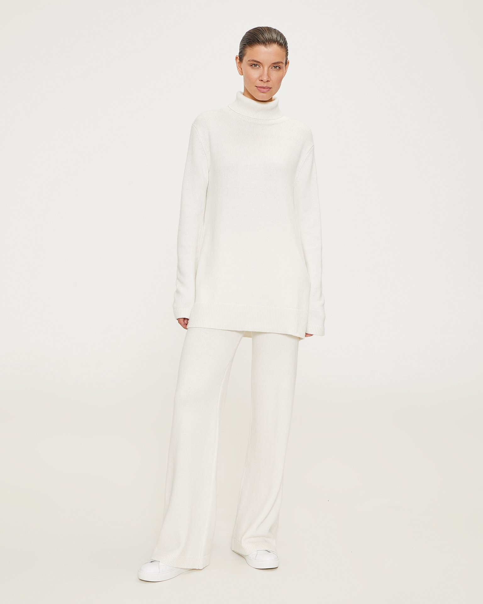 Palazzo trouser set, Milky