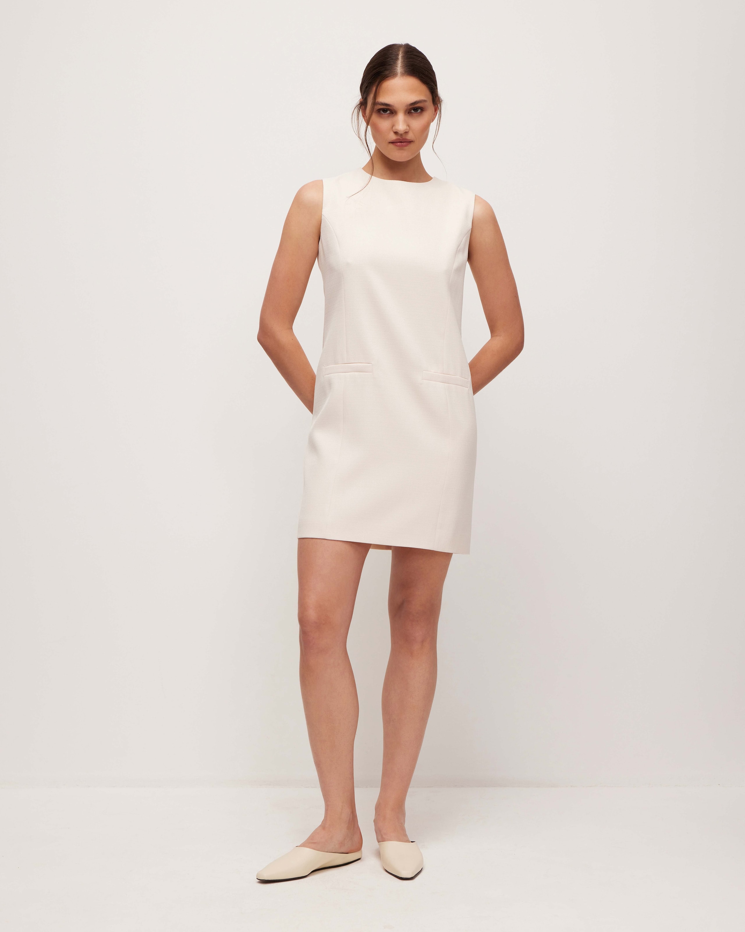 Sheath dress, Milk — photo 2