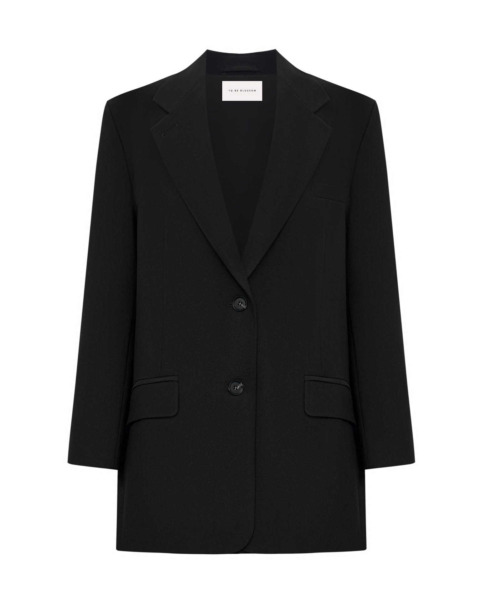 Black classic blazer, Black — photo 11