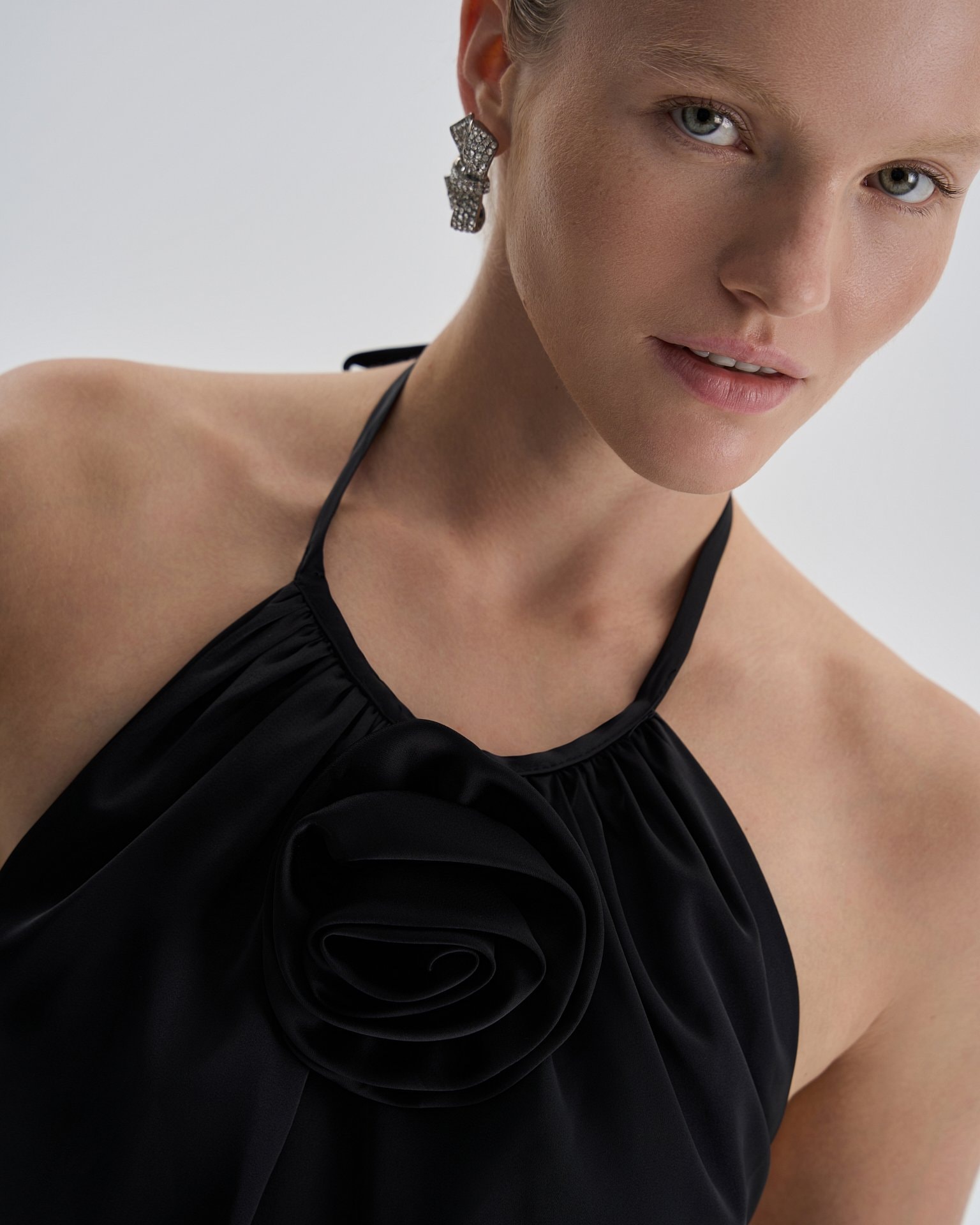 Open-back dress, Black — photo 2
