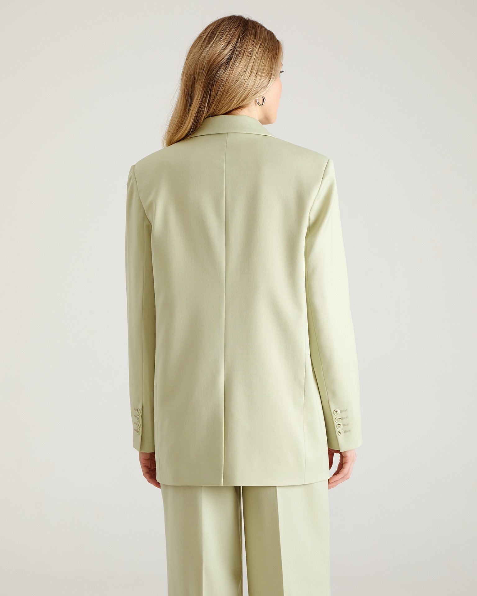 Longline Blazer, Mint — photo 3
