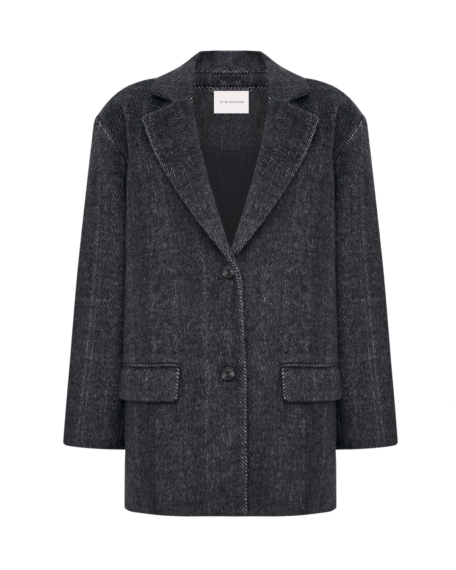 Wool blazer coat, Dark Grey — photo 9