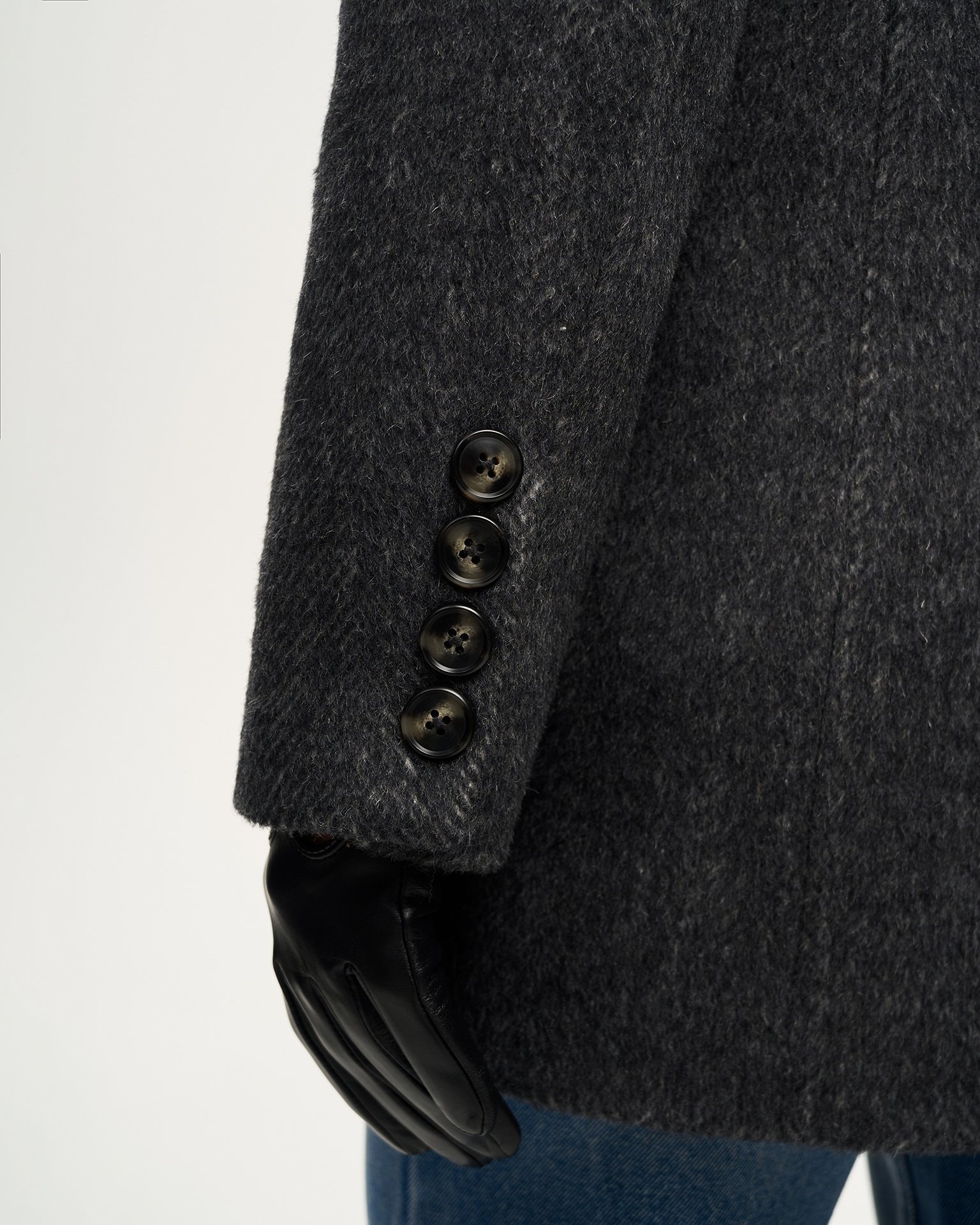 Wool blazer coat, Dark Grey — photo 8