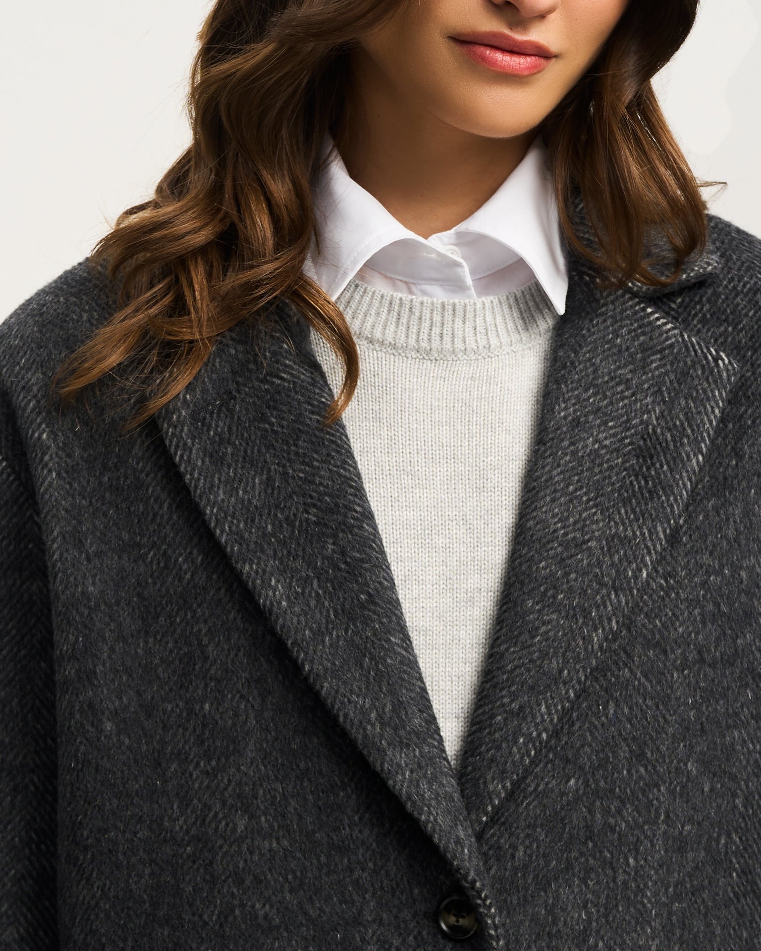 Wool blazer coat, Dark Grey — photo 6