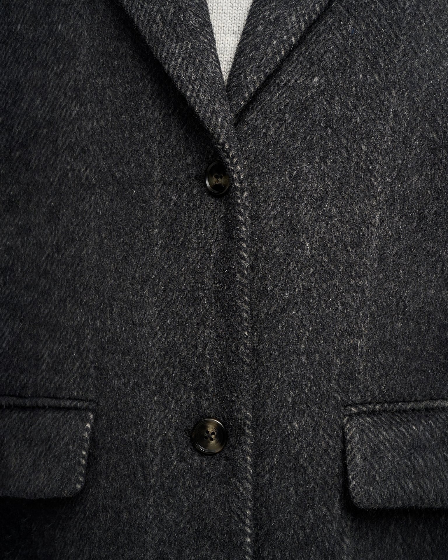 Wool blazer coat, Dark Grey — photo 7