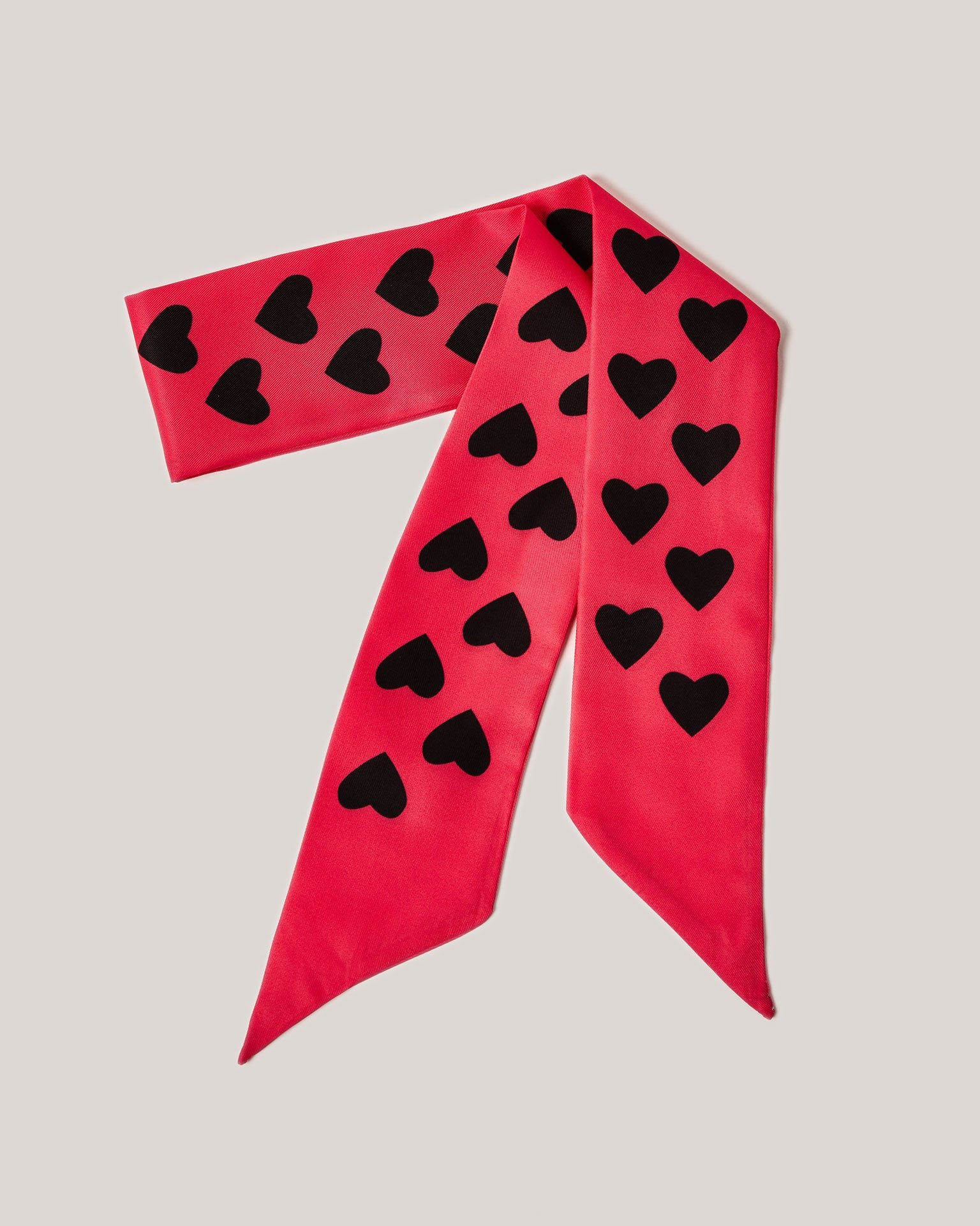 Ribbon with hearts, Pink