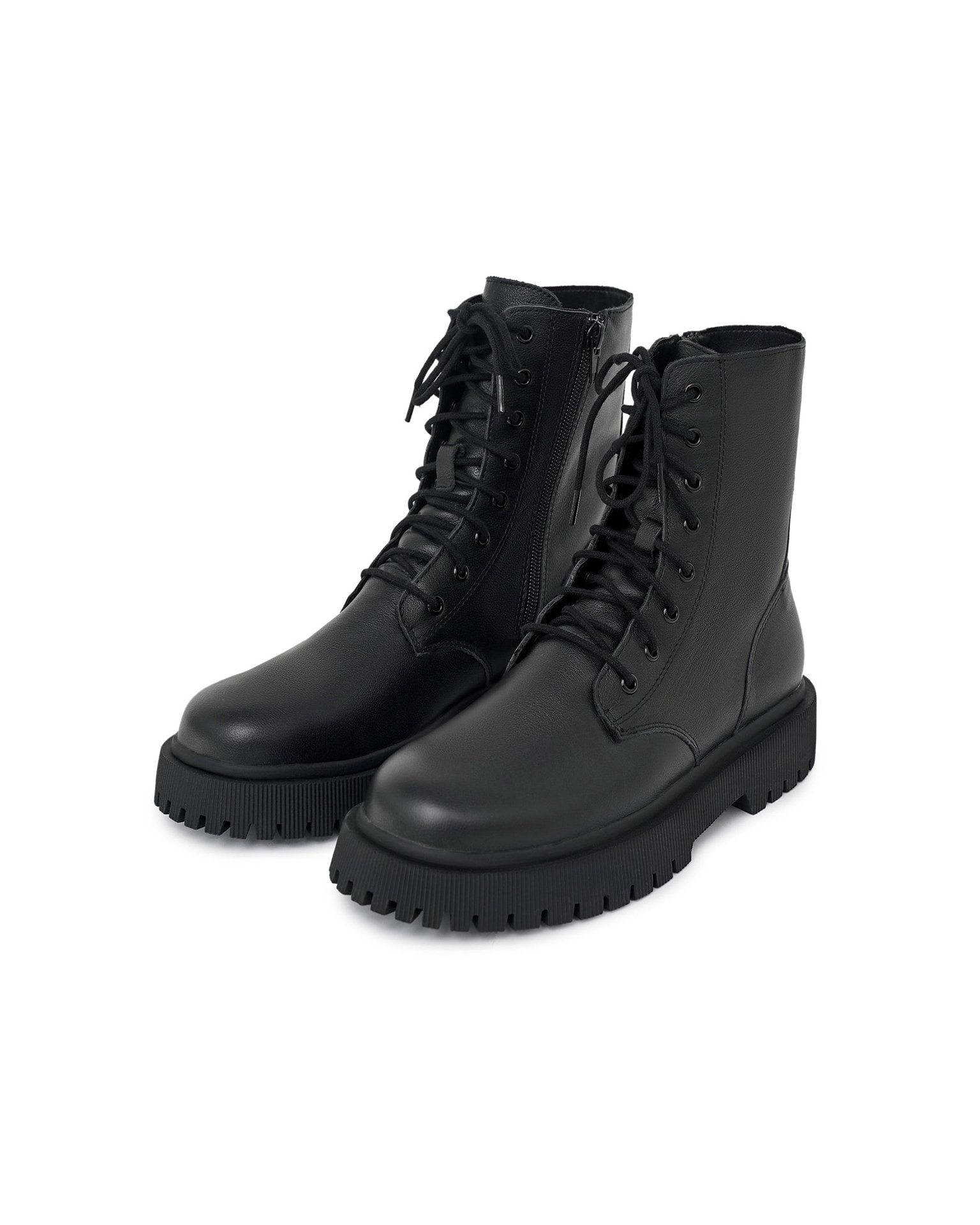 Lace-up boots, Black
