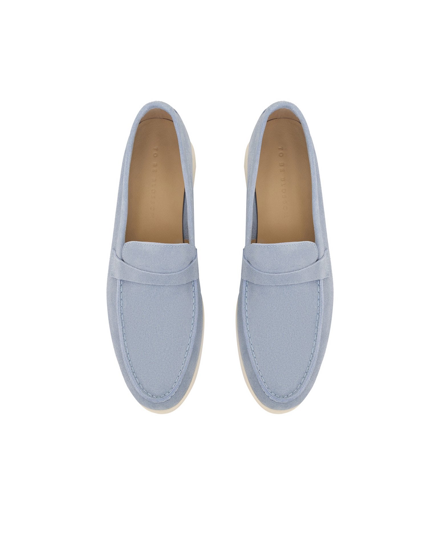 Blue loafers
