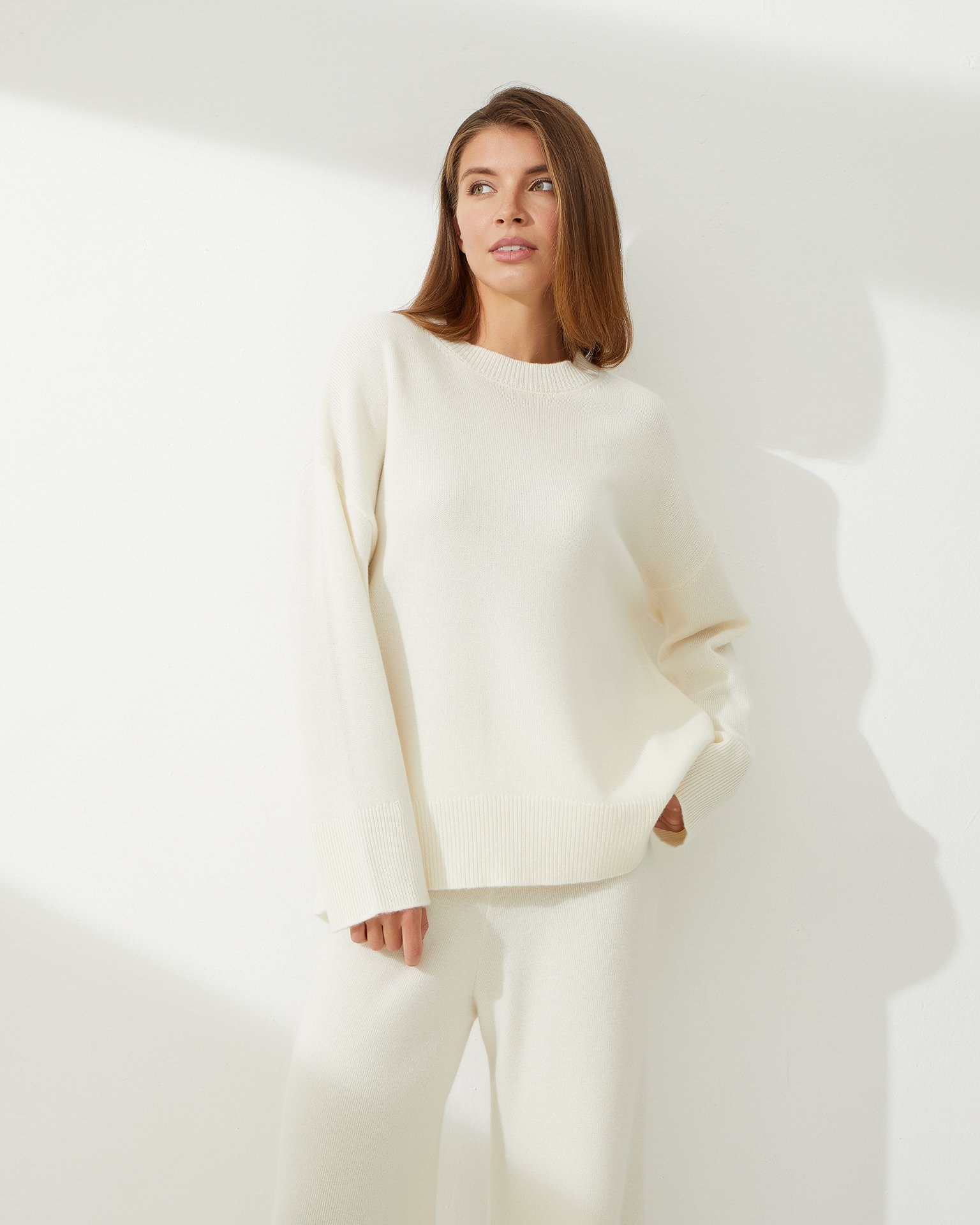 Cashmere Jumper, Milk — photo 3