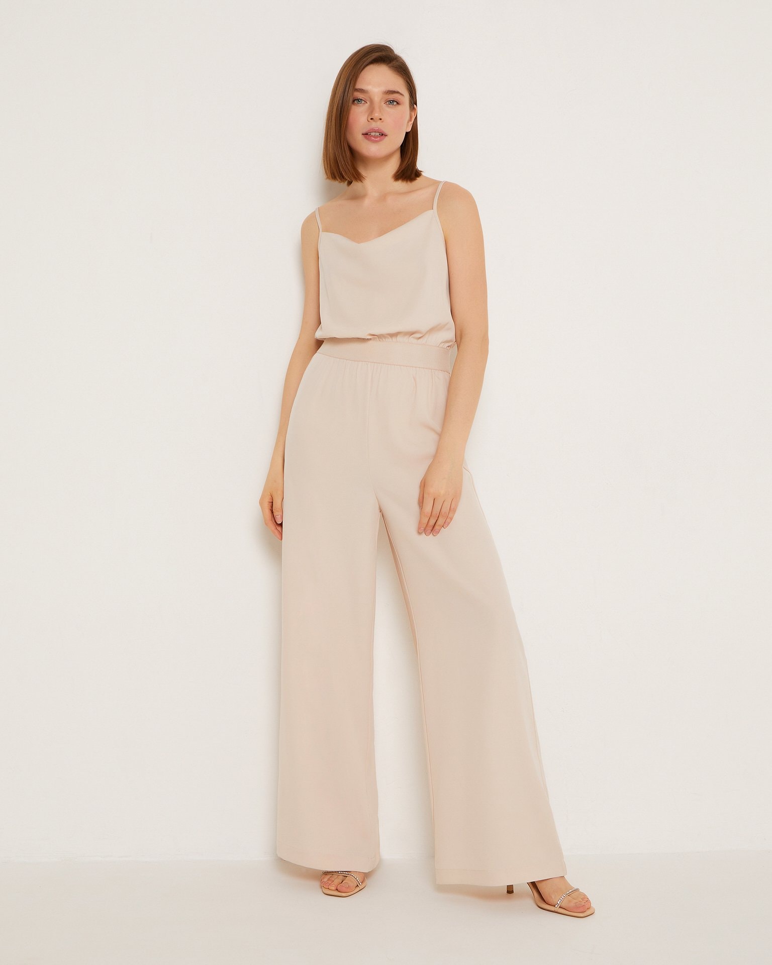 Relaxed-fit jumpsuit, Beige