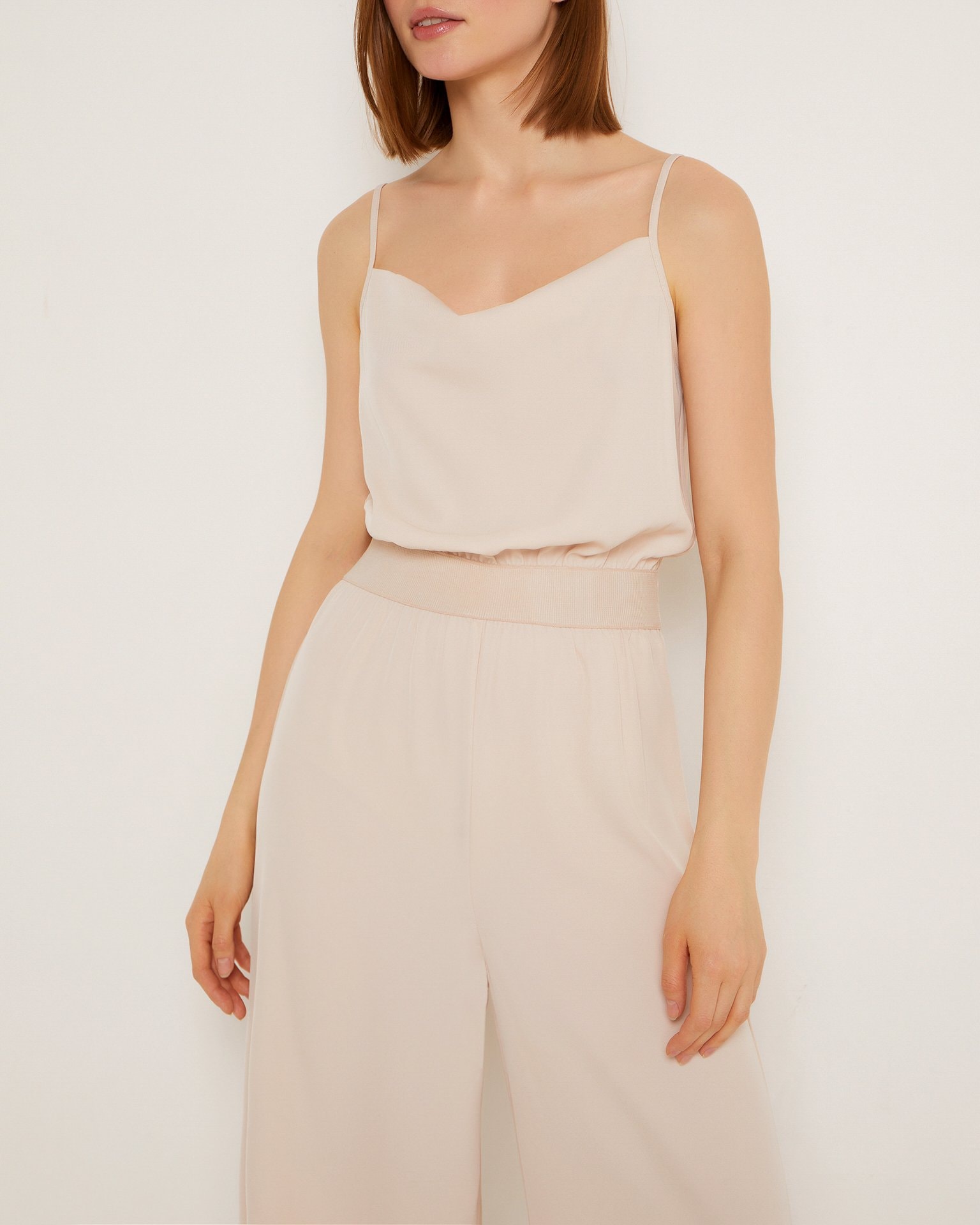 Relaxed-fit jumpsuit, Beige — photo 7