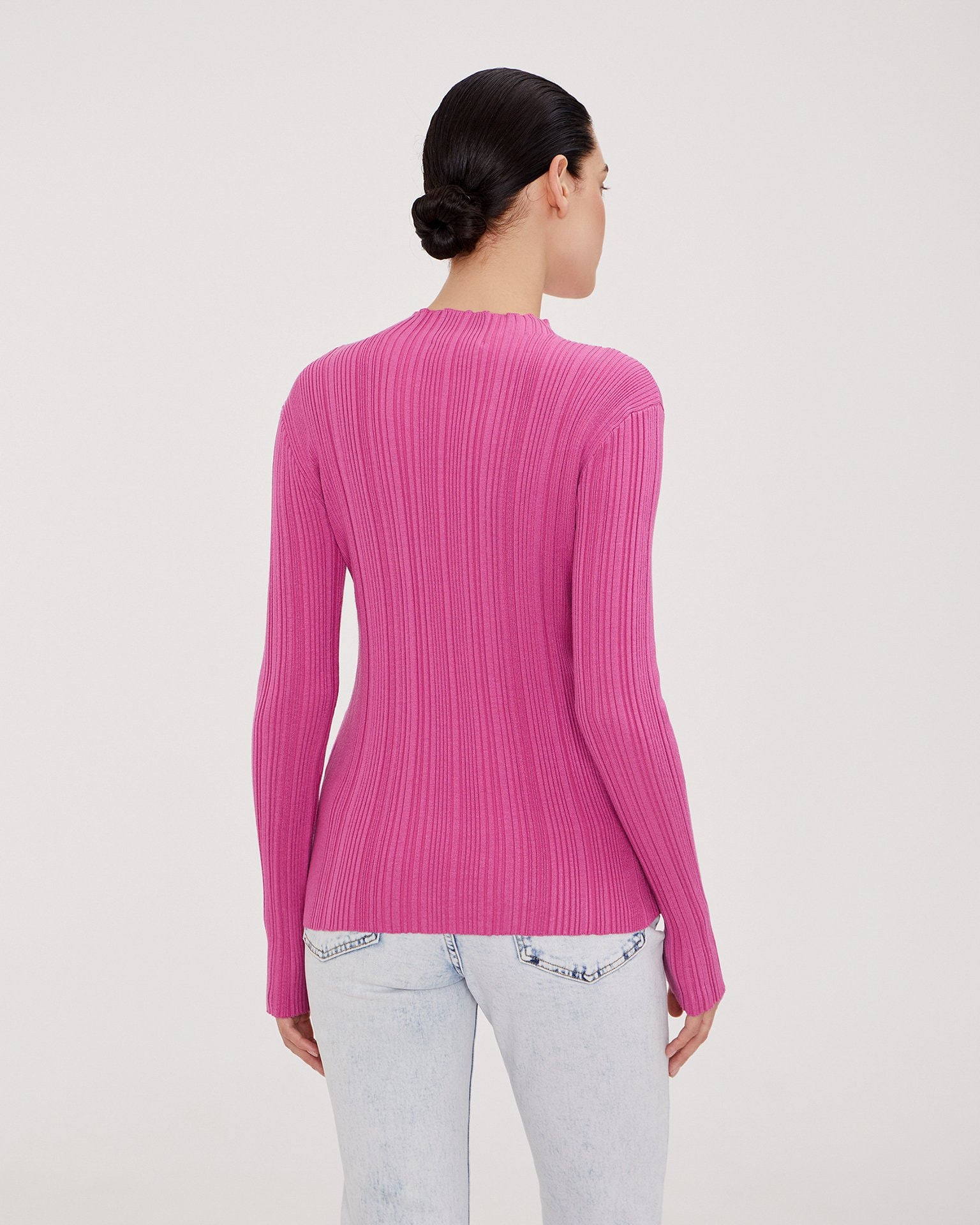 Fitted fuchsia jumper, Fuchsia — photo 2