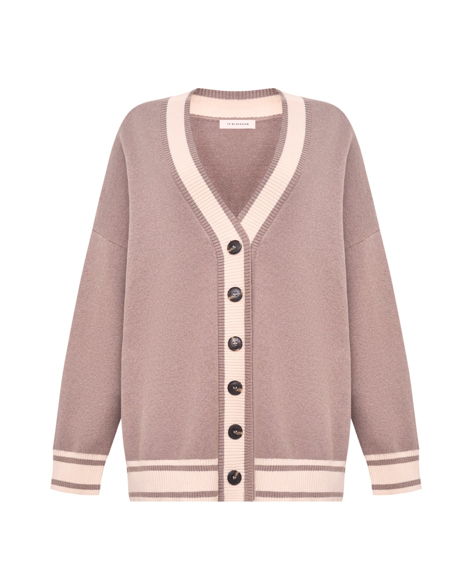 Cotton cardigan, Brown — photo 2