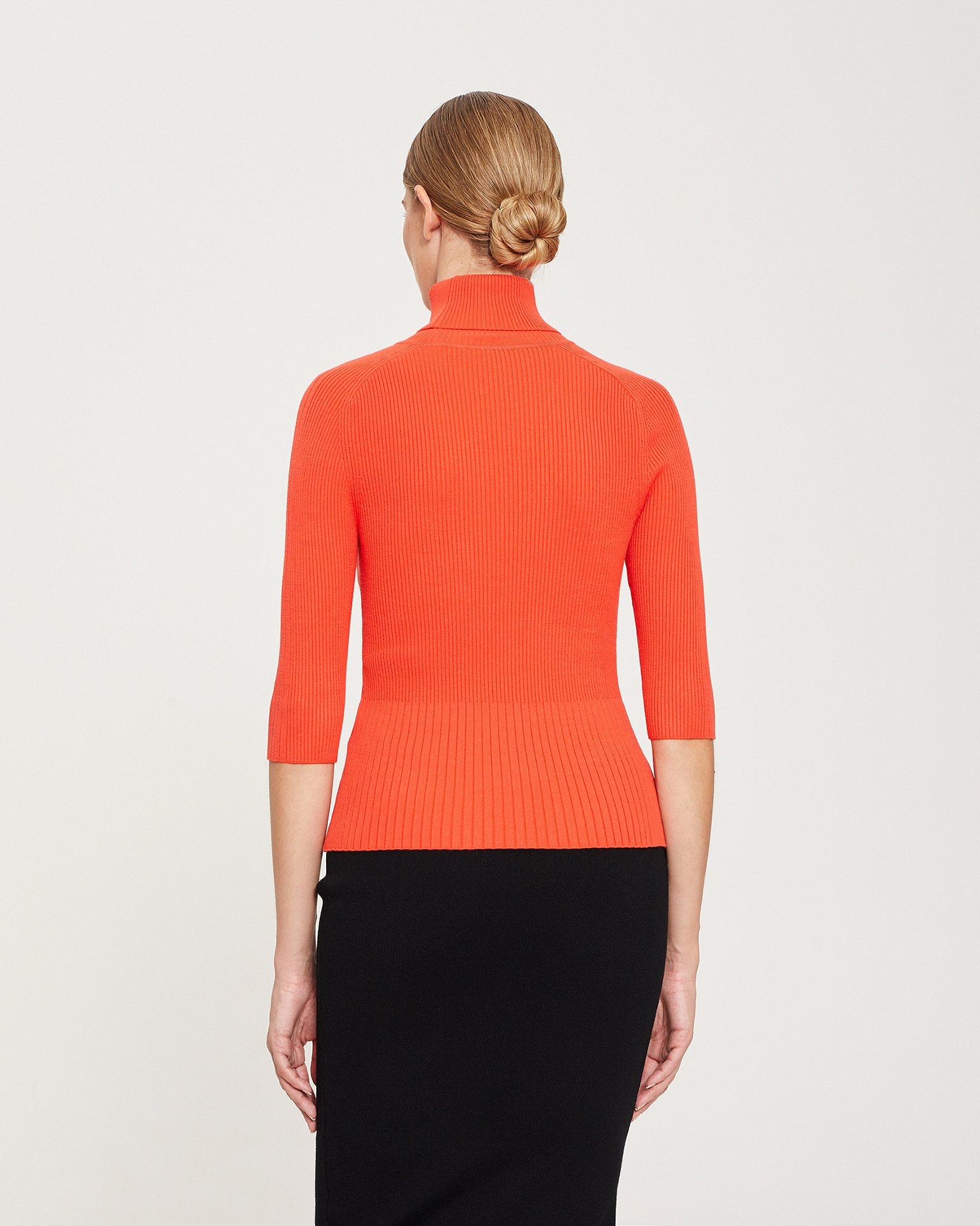 Coral turtleneck sweater, Coral — photo 3