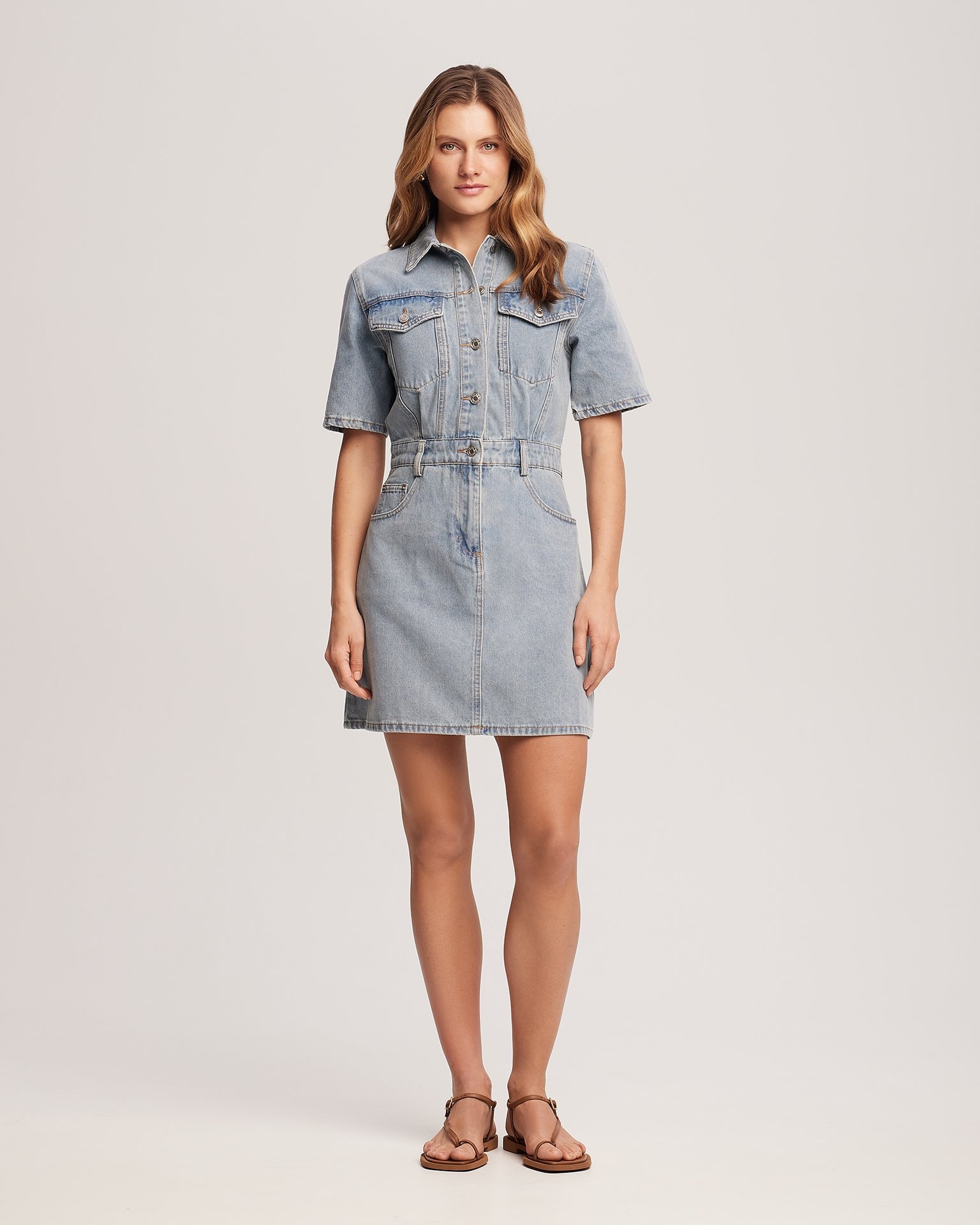 Denim dress, Blue — photo 4
