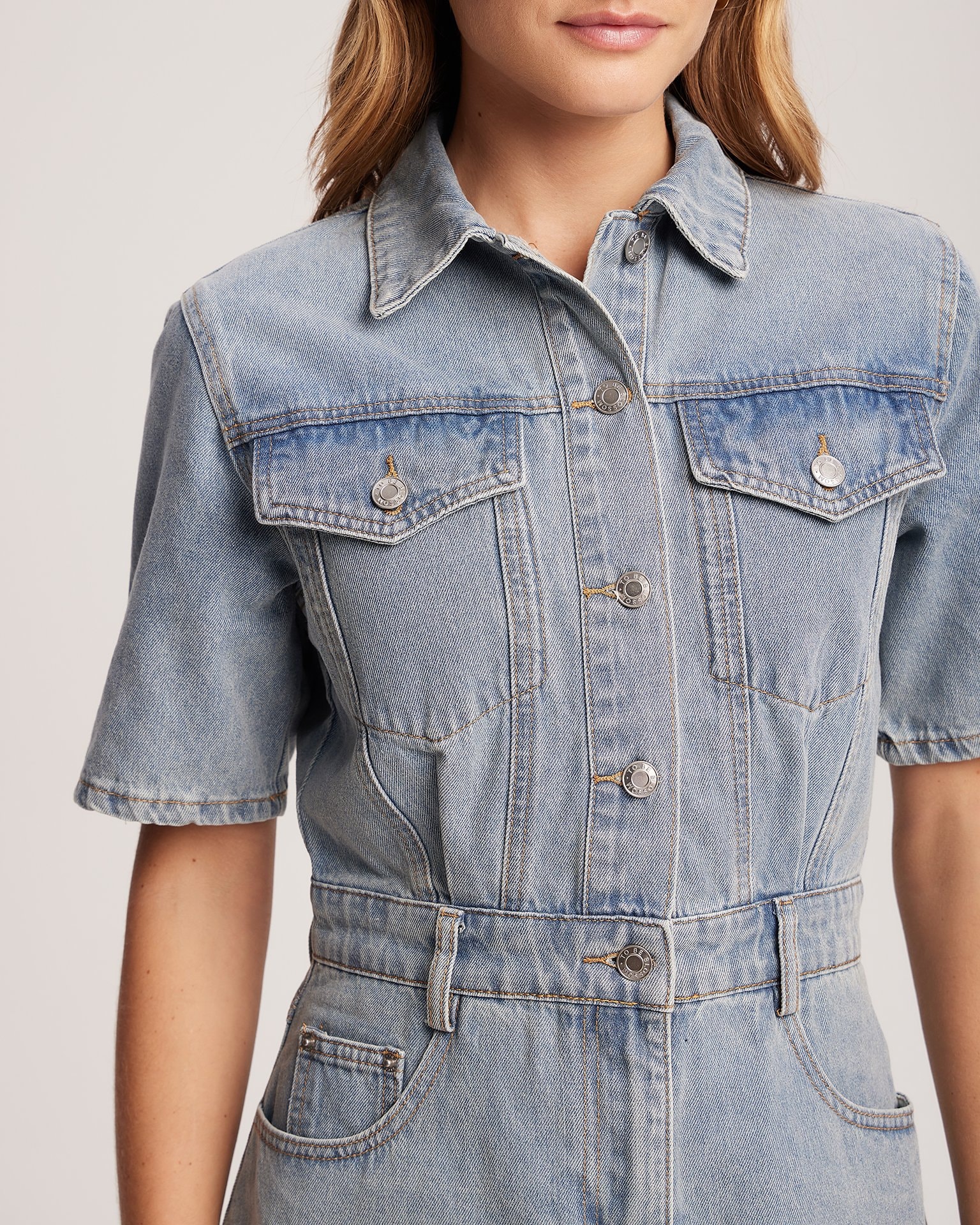 Denim dress, Blue — photo 8
