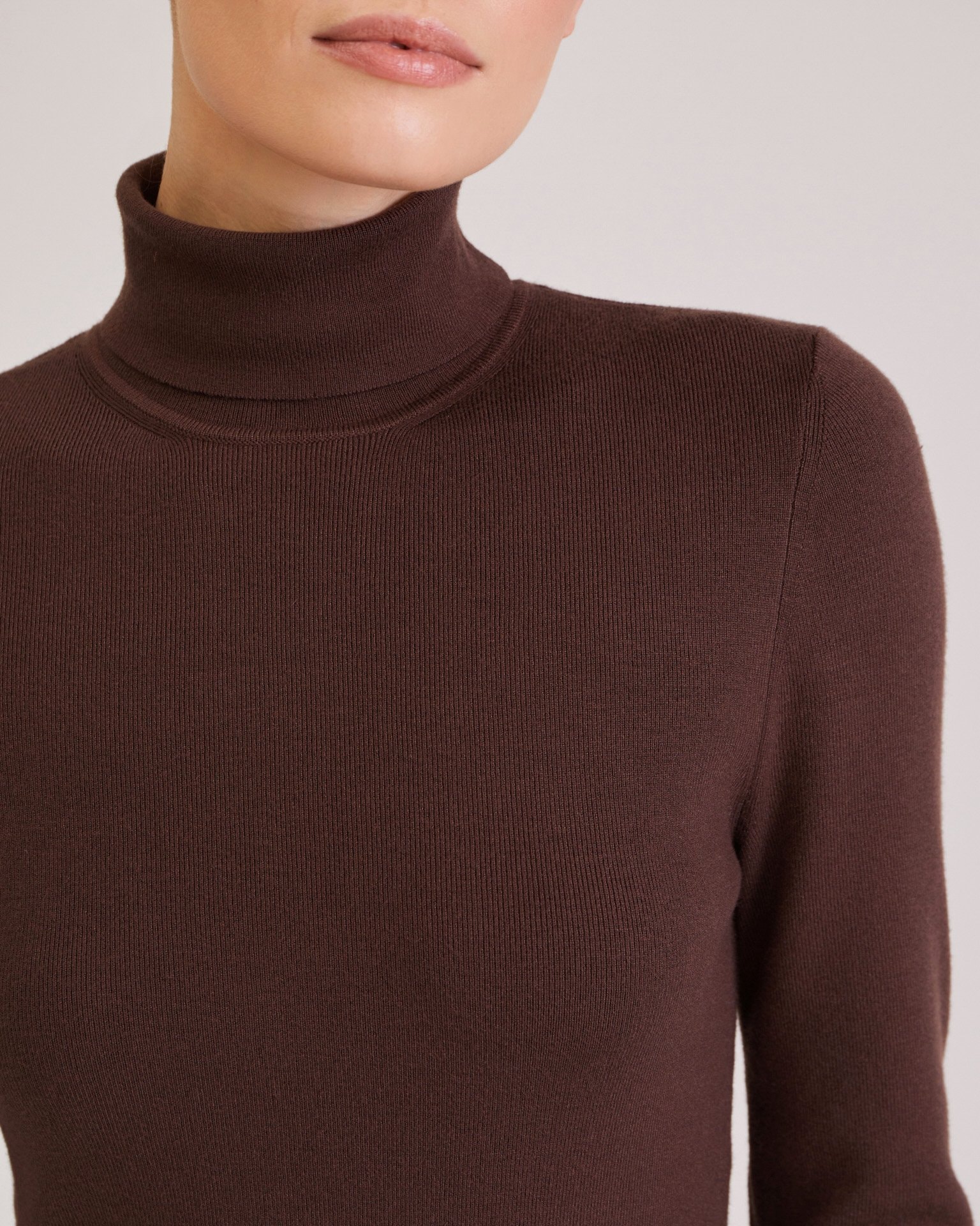 Essential Knit Dress, Brown — photo 8