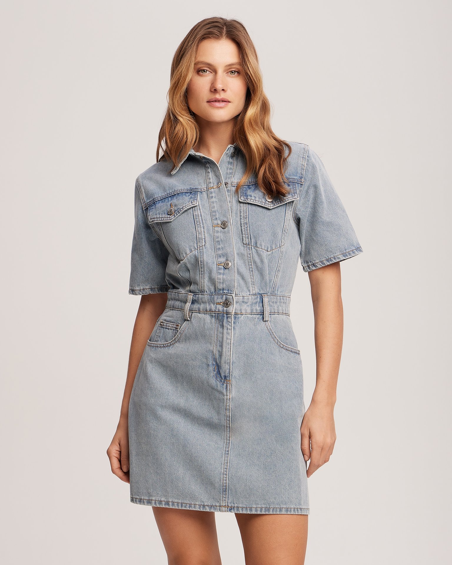 Denim dress, Blue — photo 6
