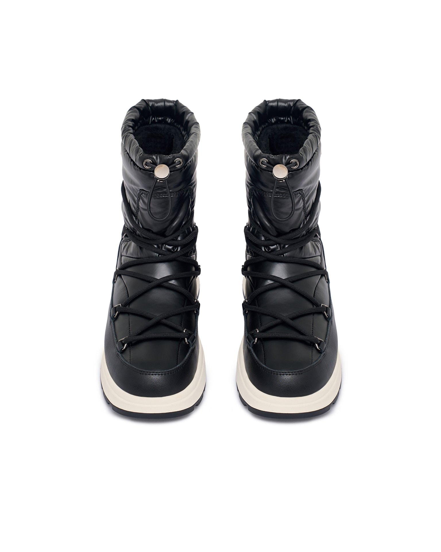 Padded puffer boots, Black — photo 3