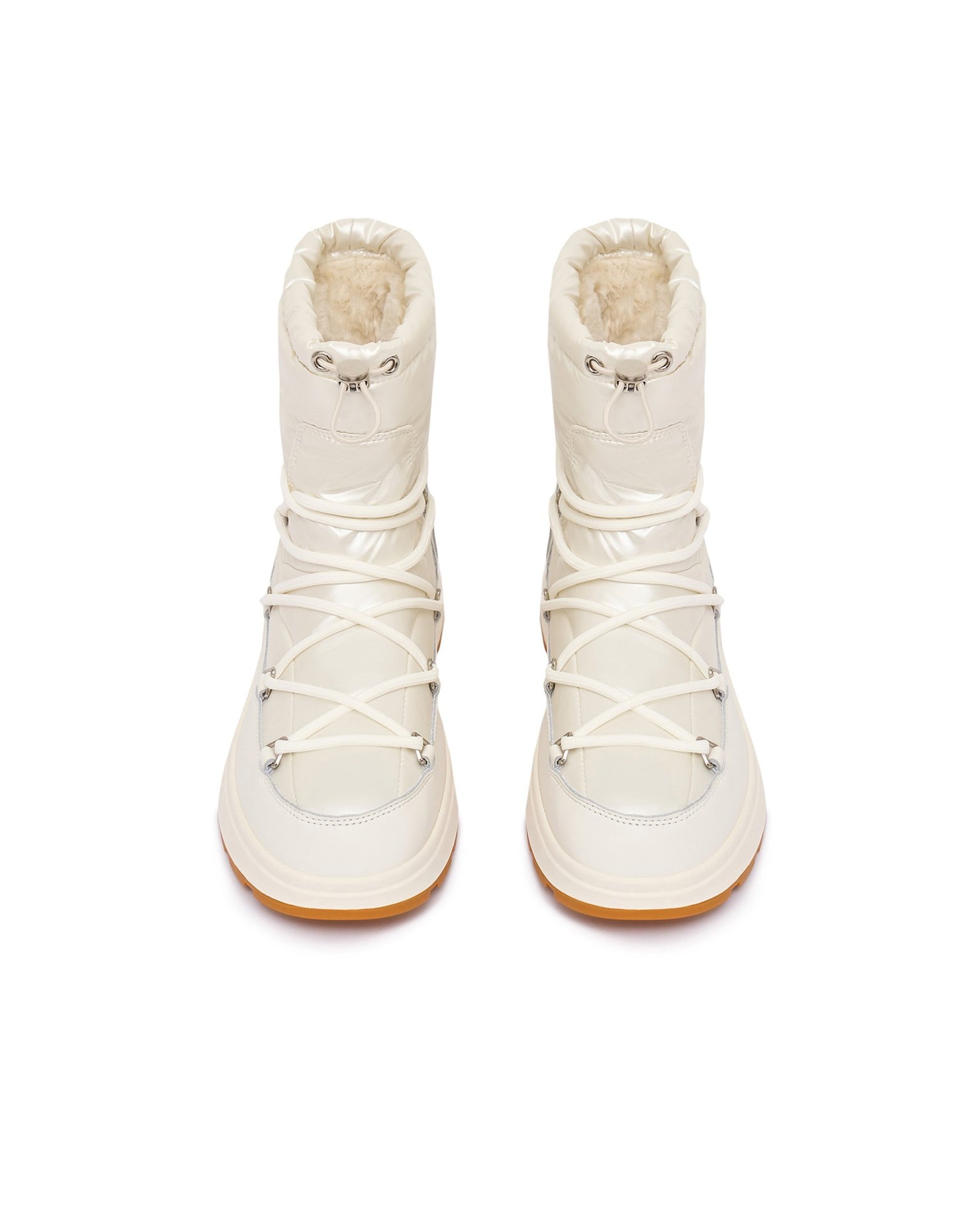Insulated puffer boots, Milk — photo 3