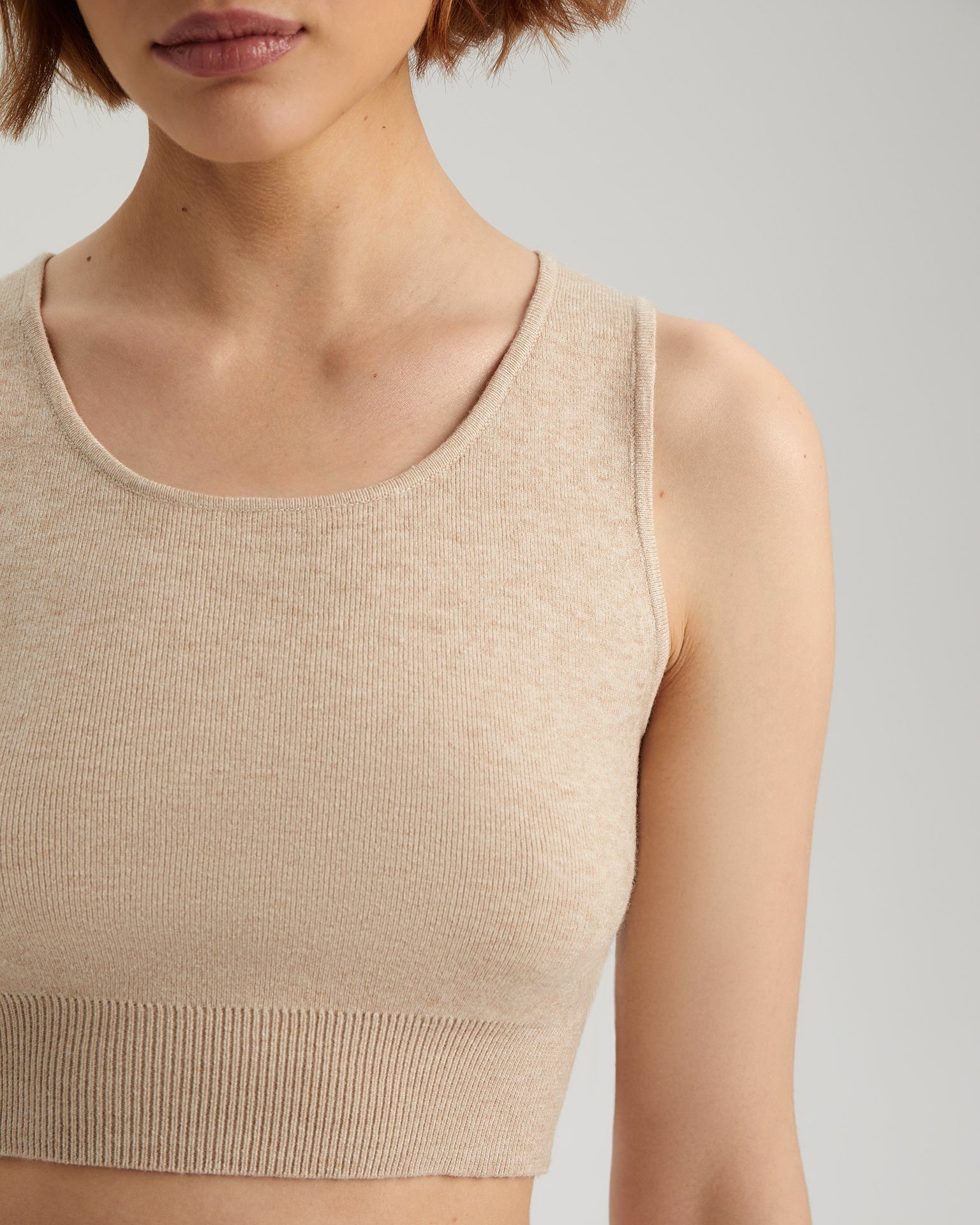 Versatile crop top, Beige — photo 7