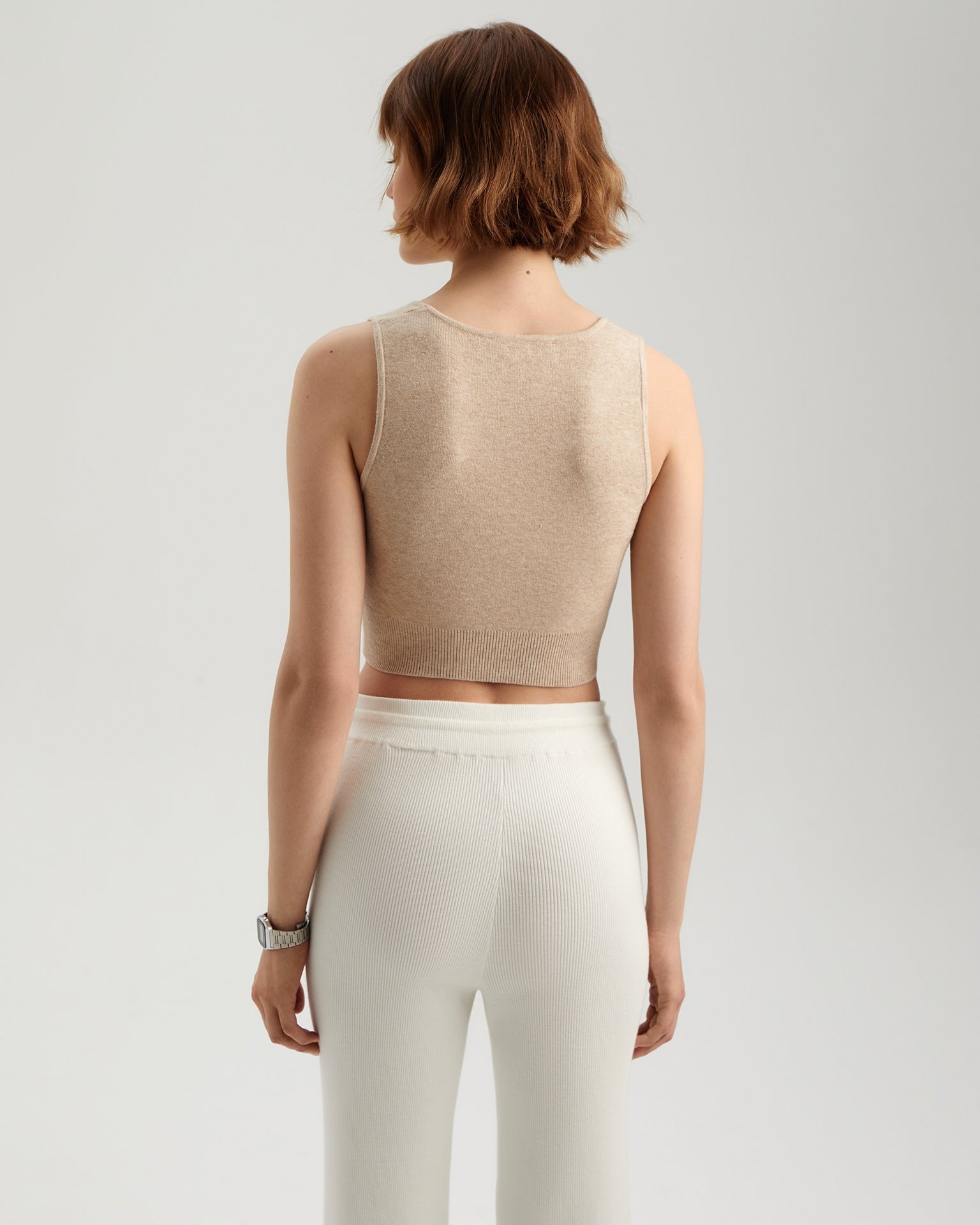 Versatile crop top, Beige — photo 4