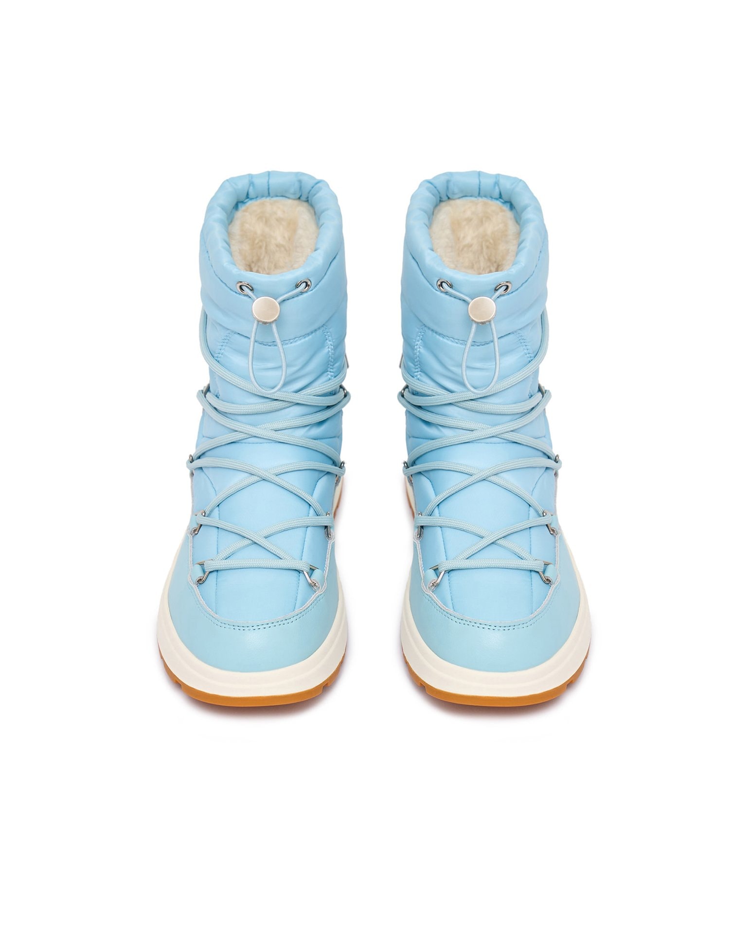 Insulated puffer boots, Sky Blue