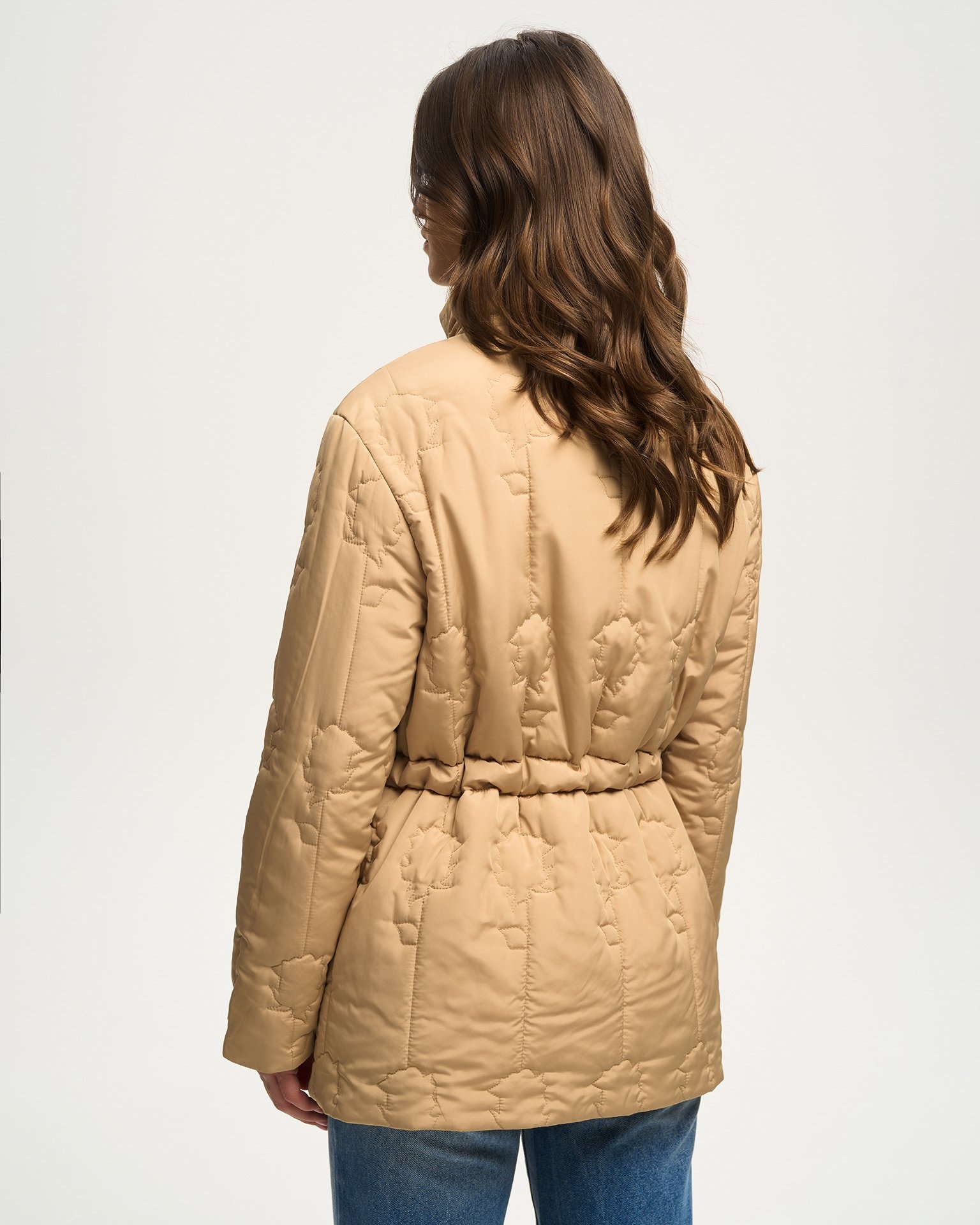 Jacket with designer 'Rose' quilting, Brown — photo 6