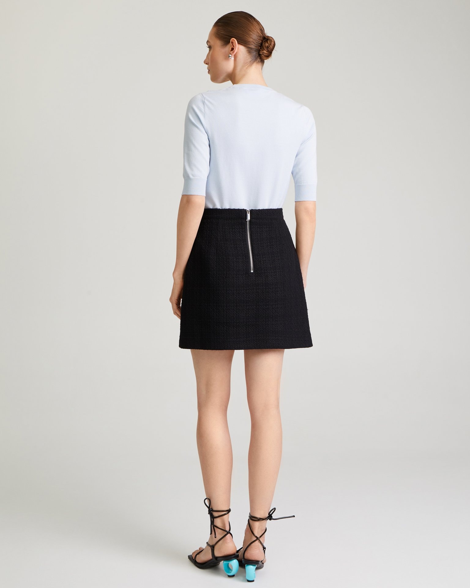 Black mini skirt, Black — photo 3