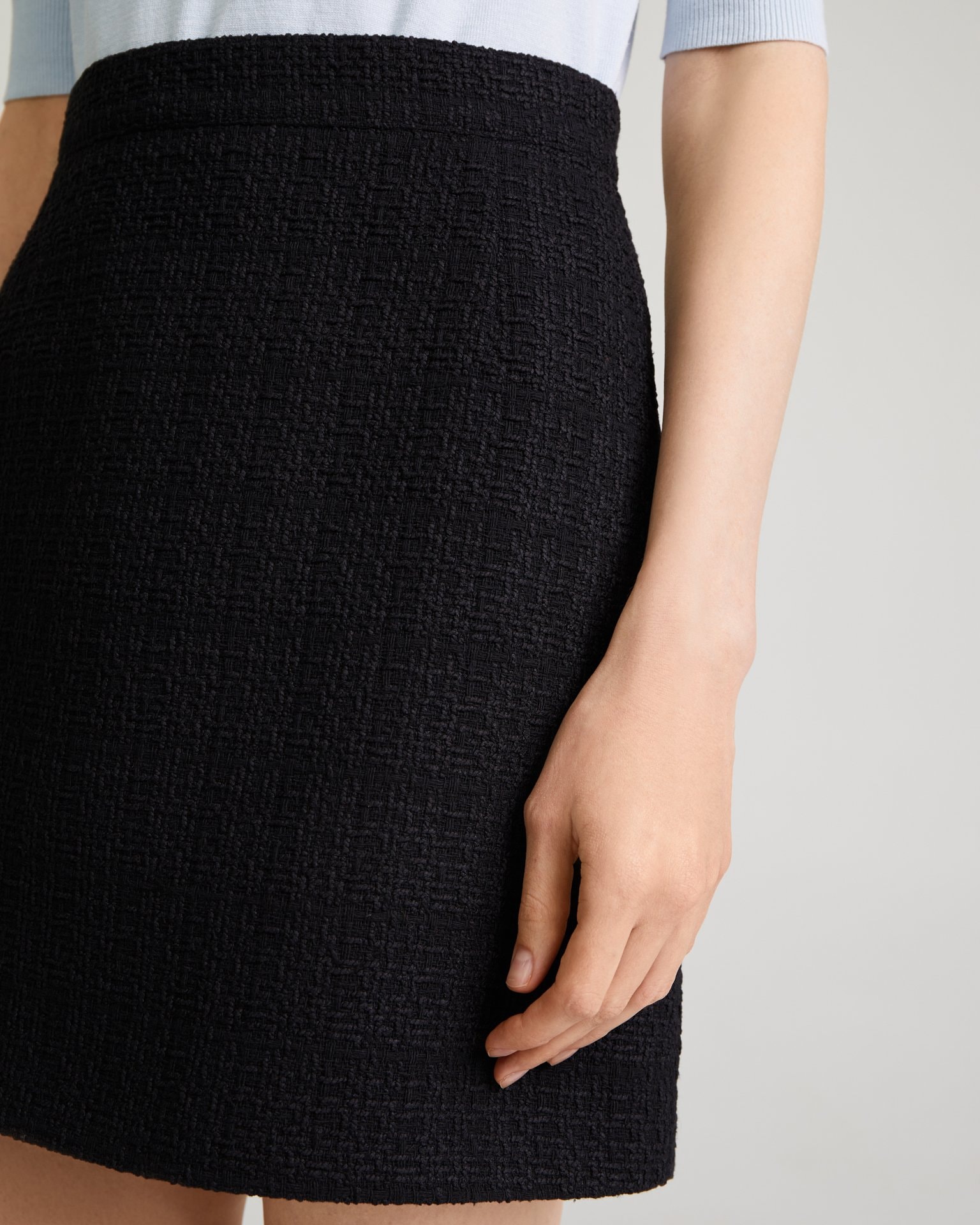 Black mini skirt, Black — photo 7