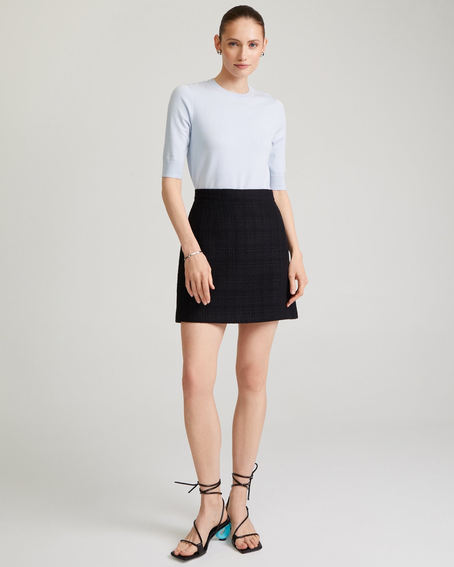 Black mini skirt, Black