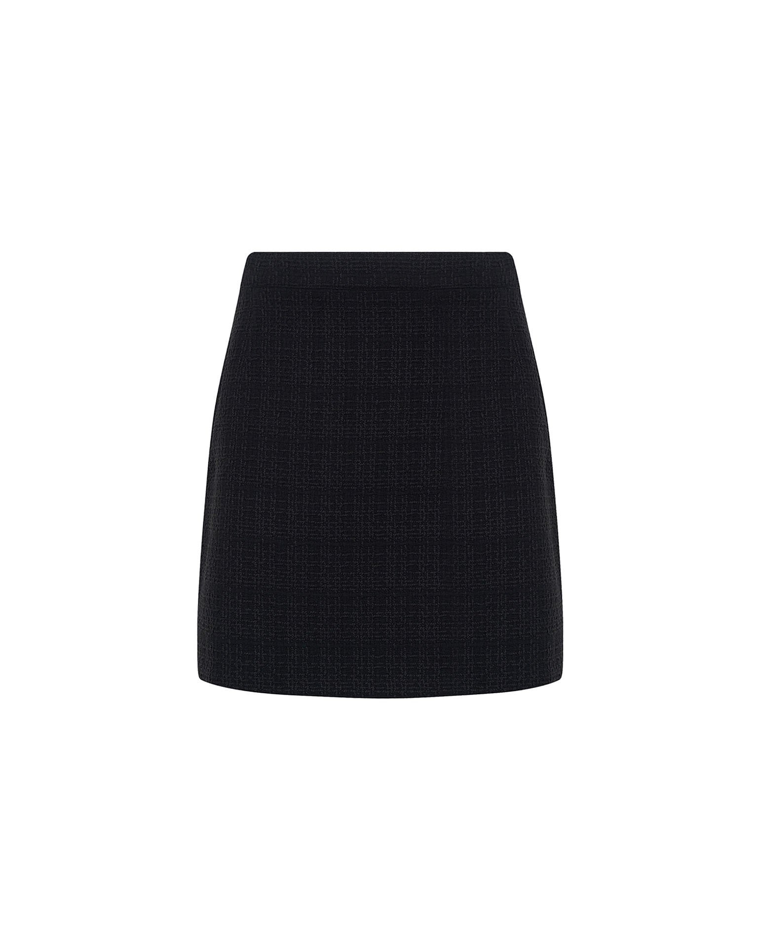 Black mini skirt, Black — photo 8