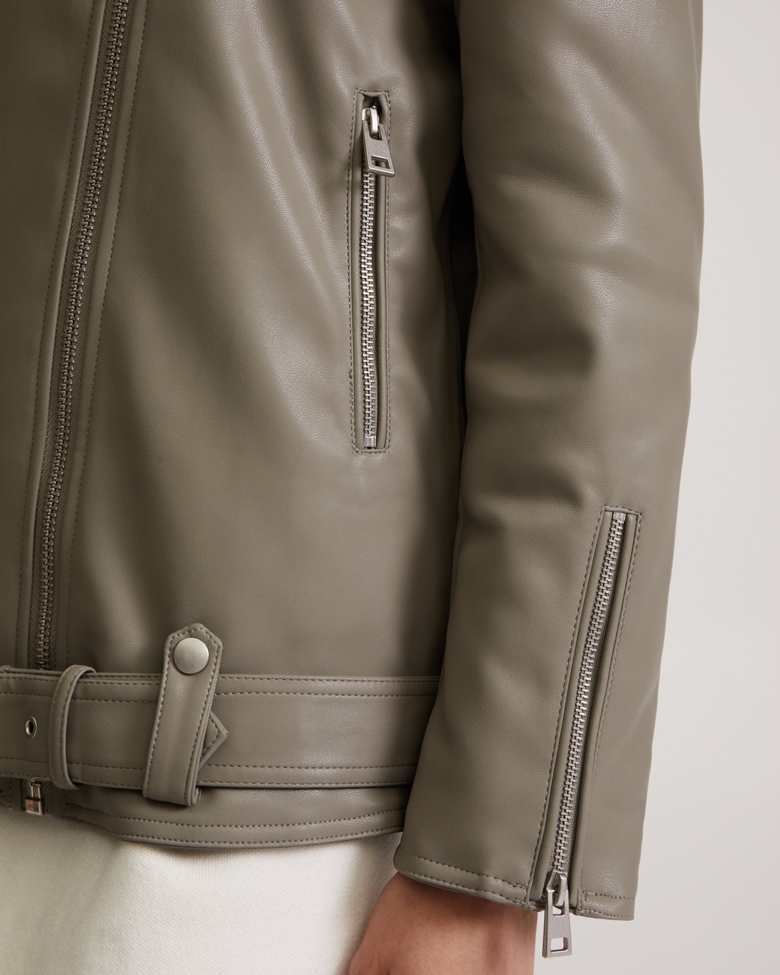 Insulated biker jacket, Grey — photo 10