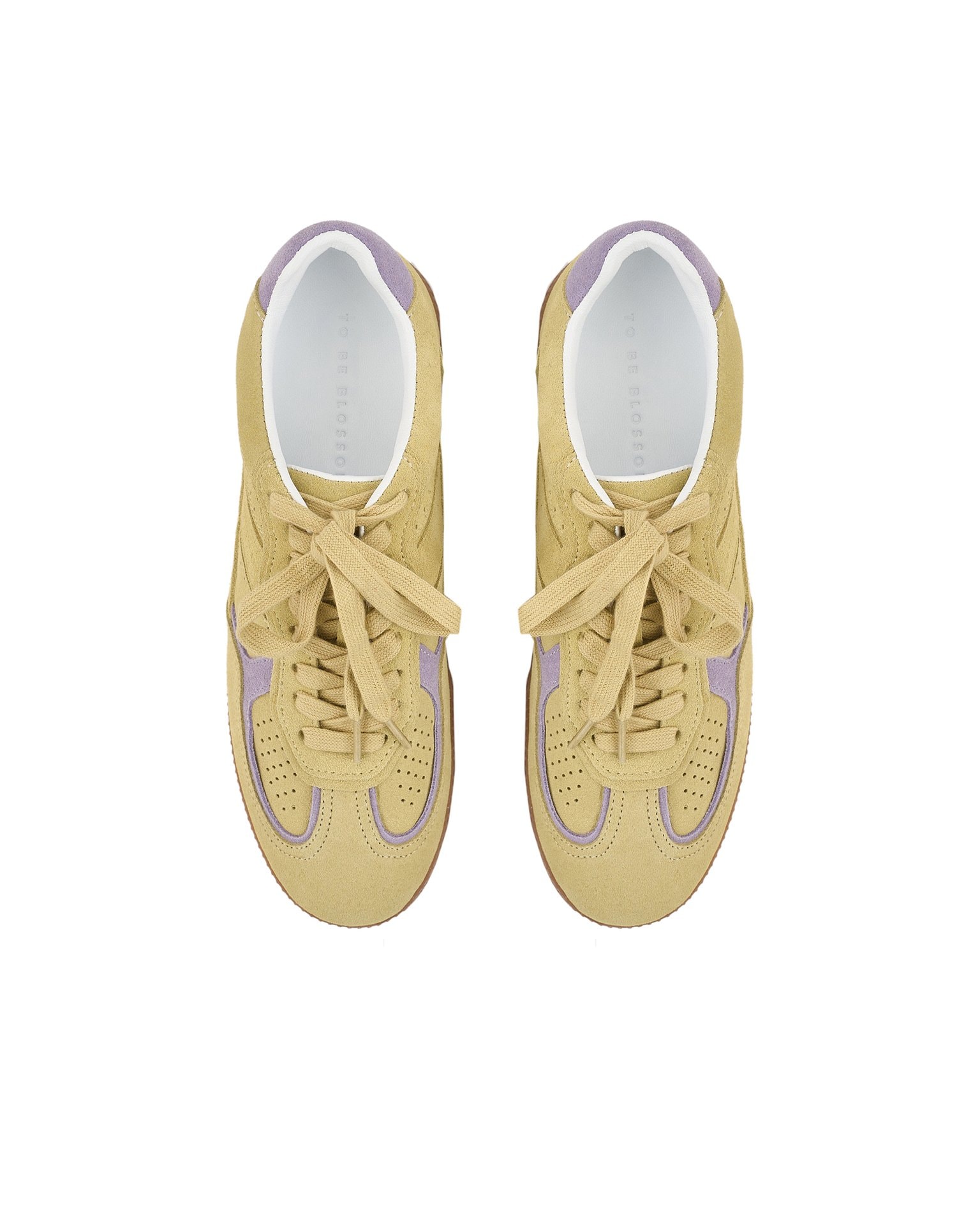 Suede sneakers, Yellow — photo 5