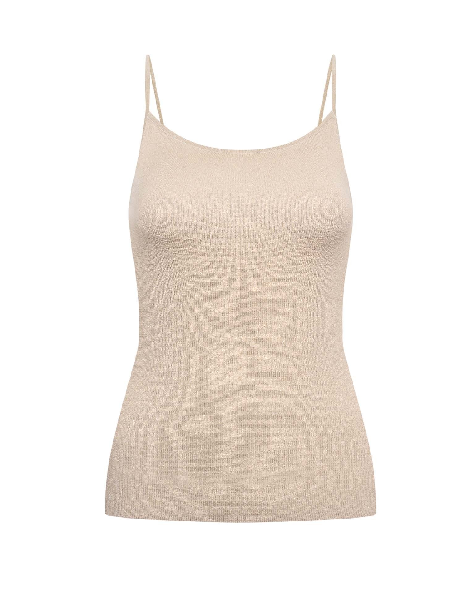 Top in a golden shade, Golden — photo 2