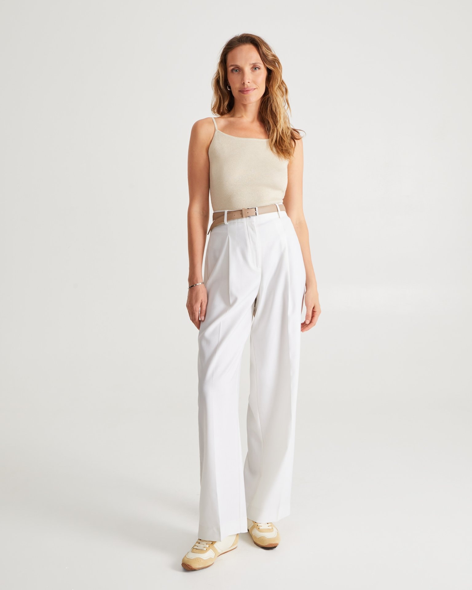 Top in a golden shade, Golden — photo 3