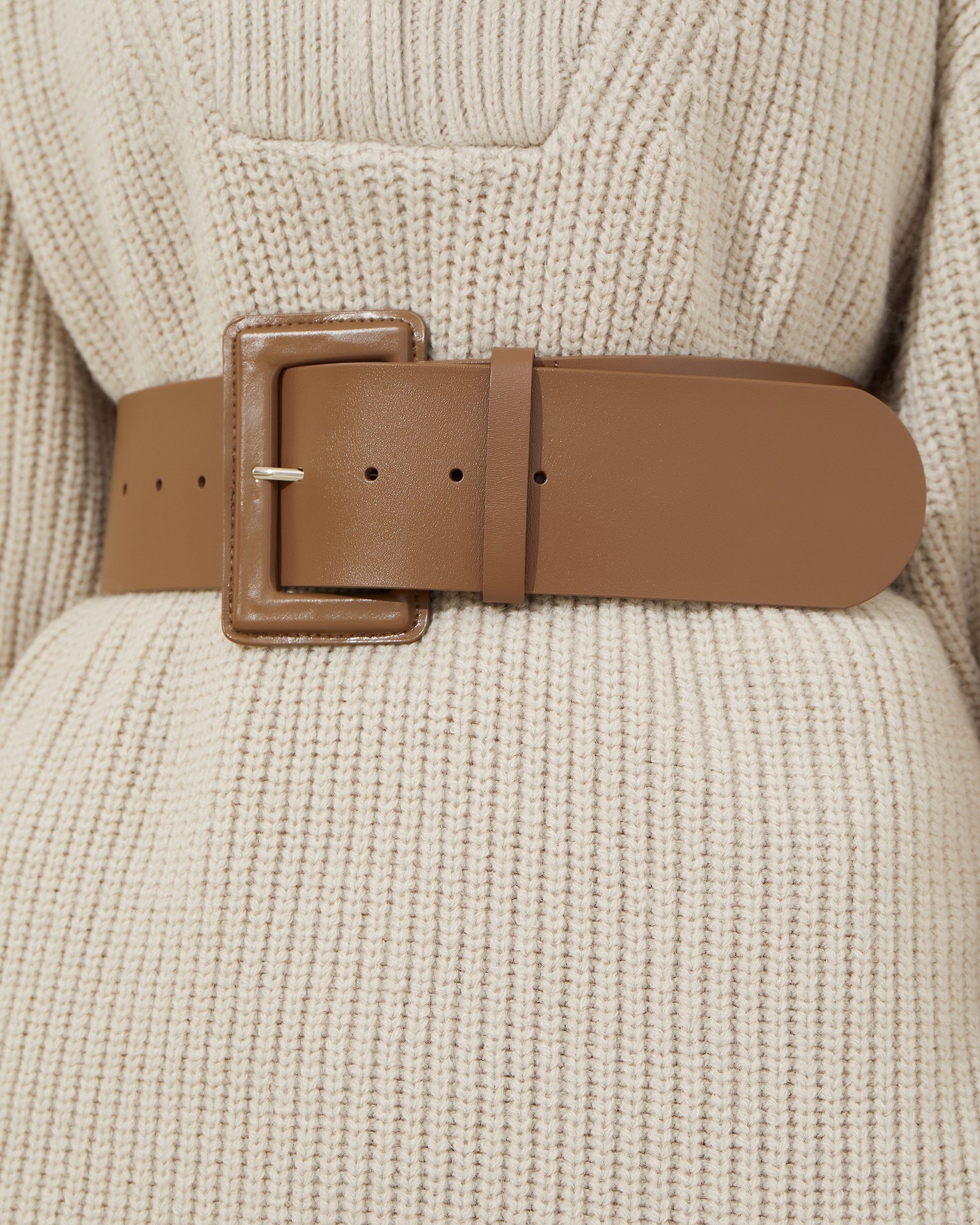 Brown Wide Belt, Brown