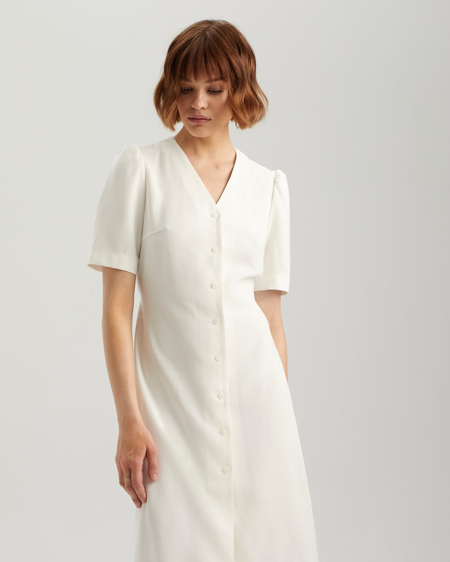 Midi dress, White — photo 3